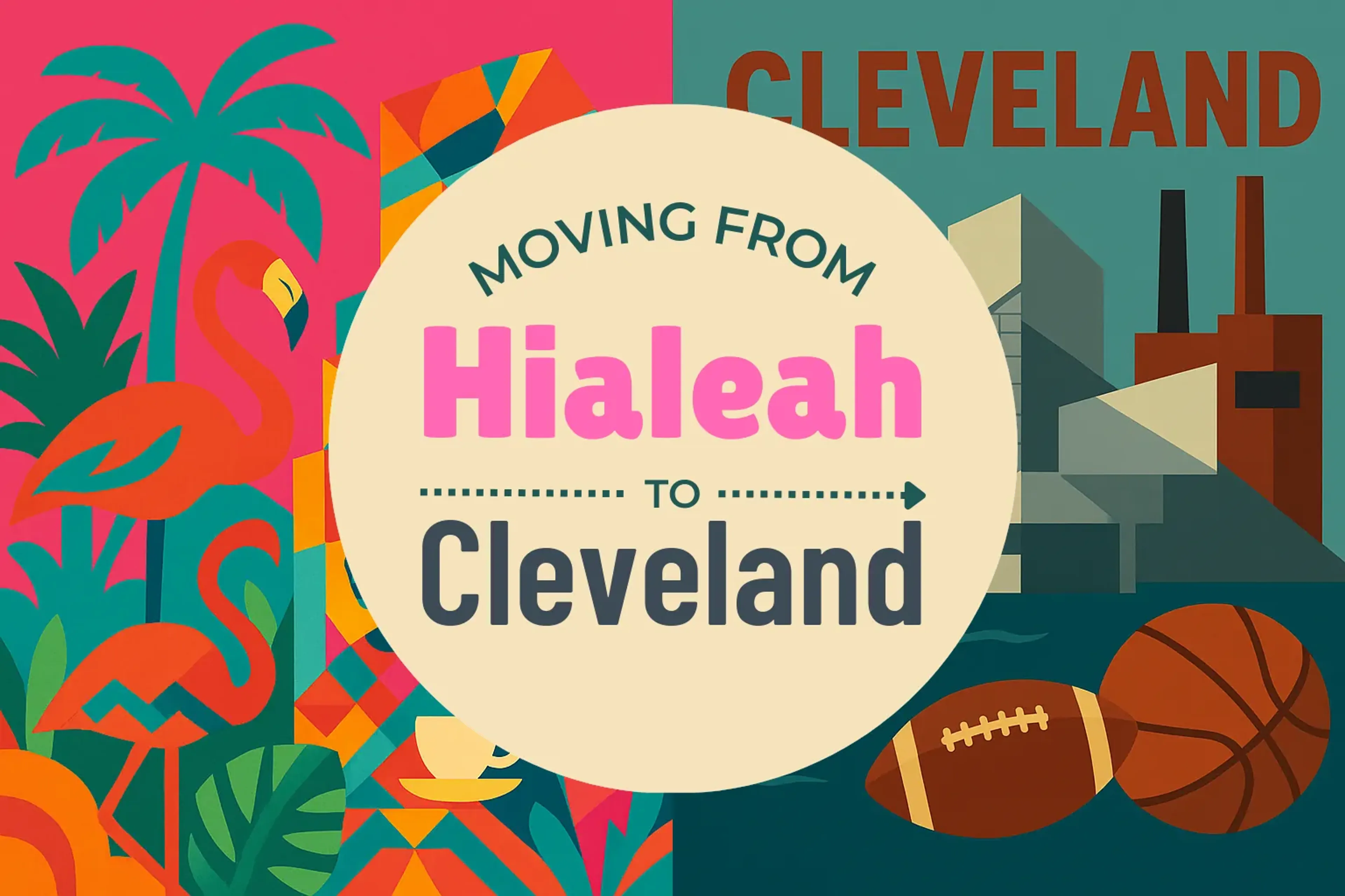 Side-by-side comparison of Hialeah to Cleveland moving companies