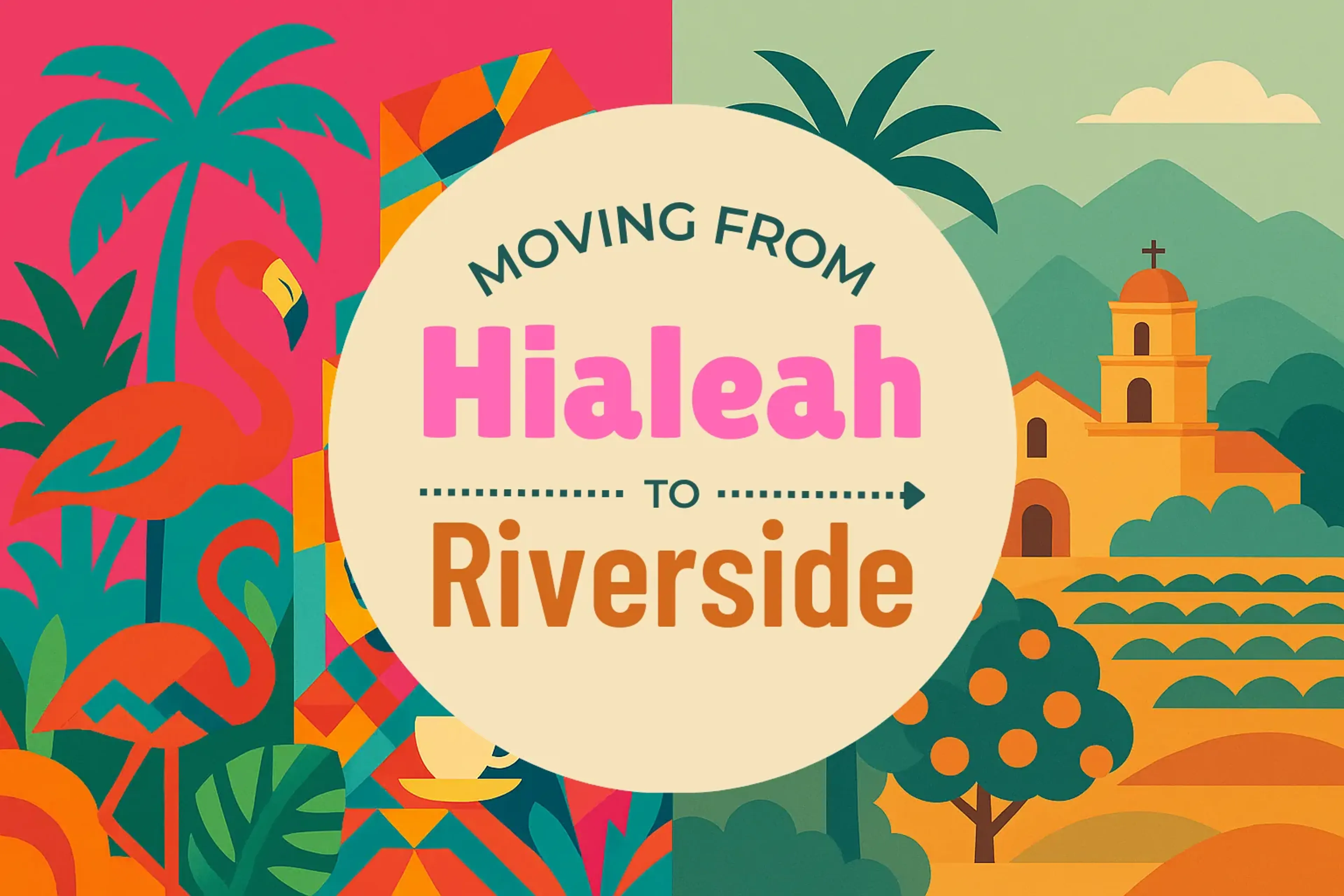 Side-by-side comparison of Hialeah to Riverside moving companies