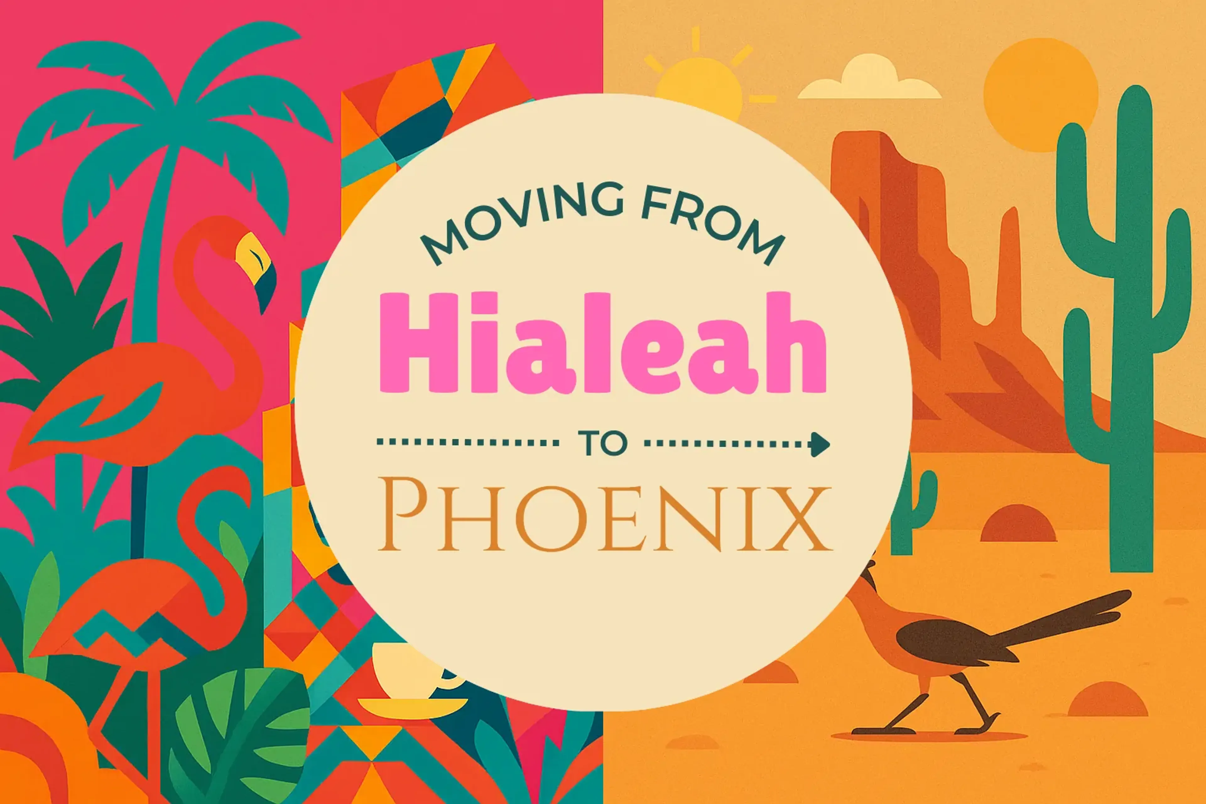 Side-by-side comparison of Hialeah to Phoenix moving companies