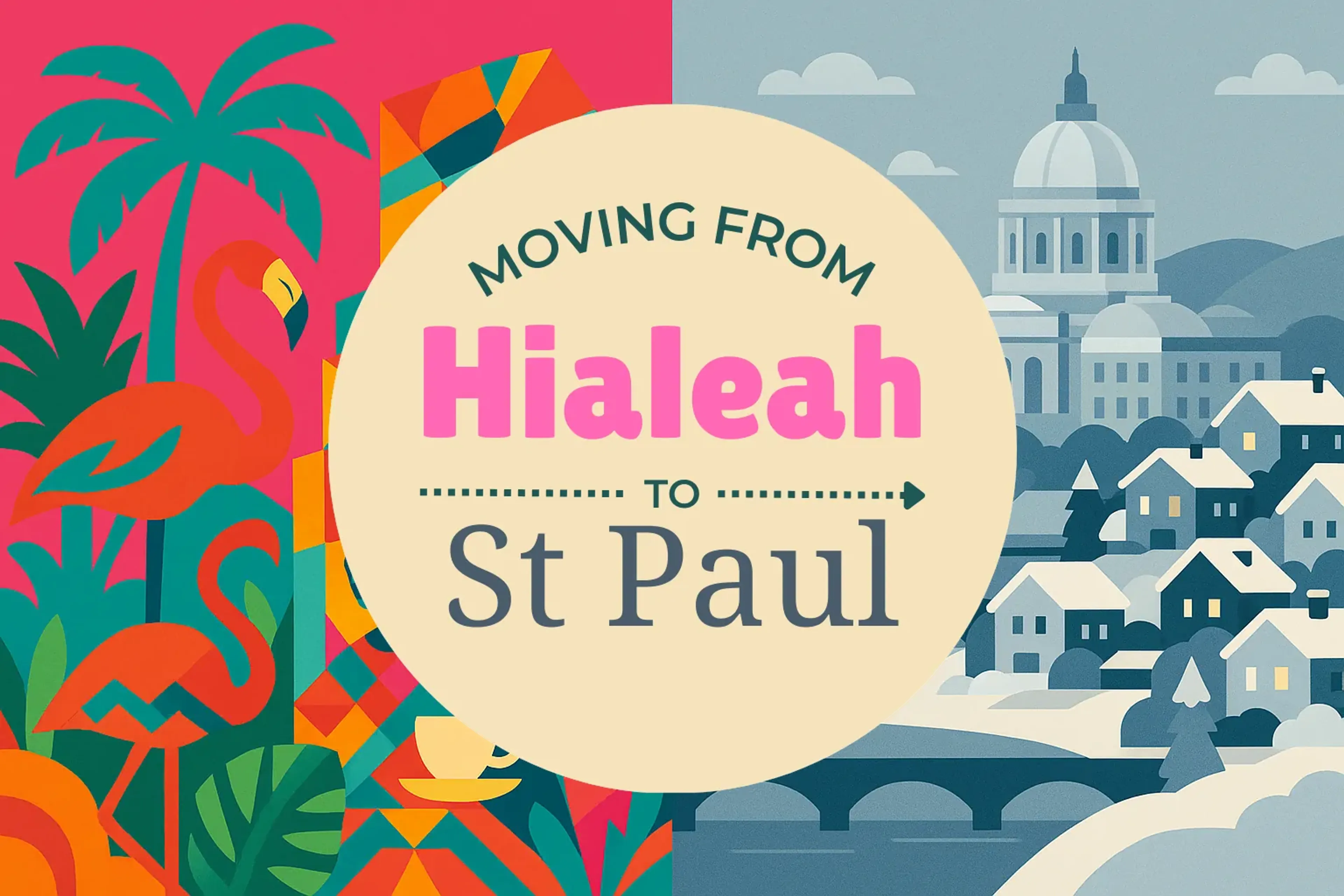 Side-by-side comparison of Hialeah to St. Paul moving companies