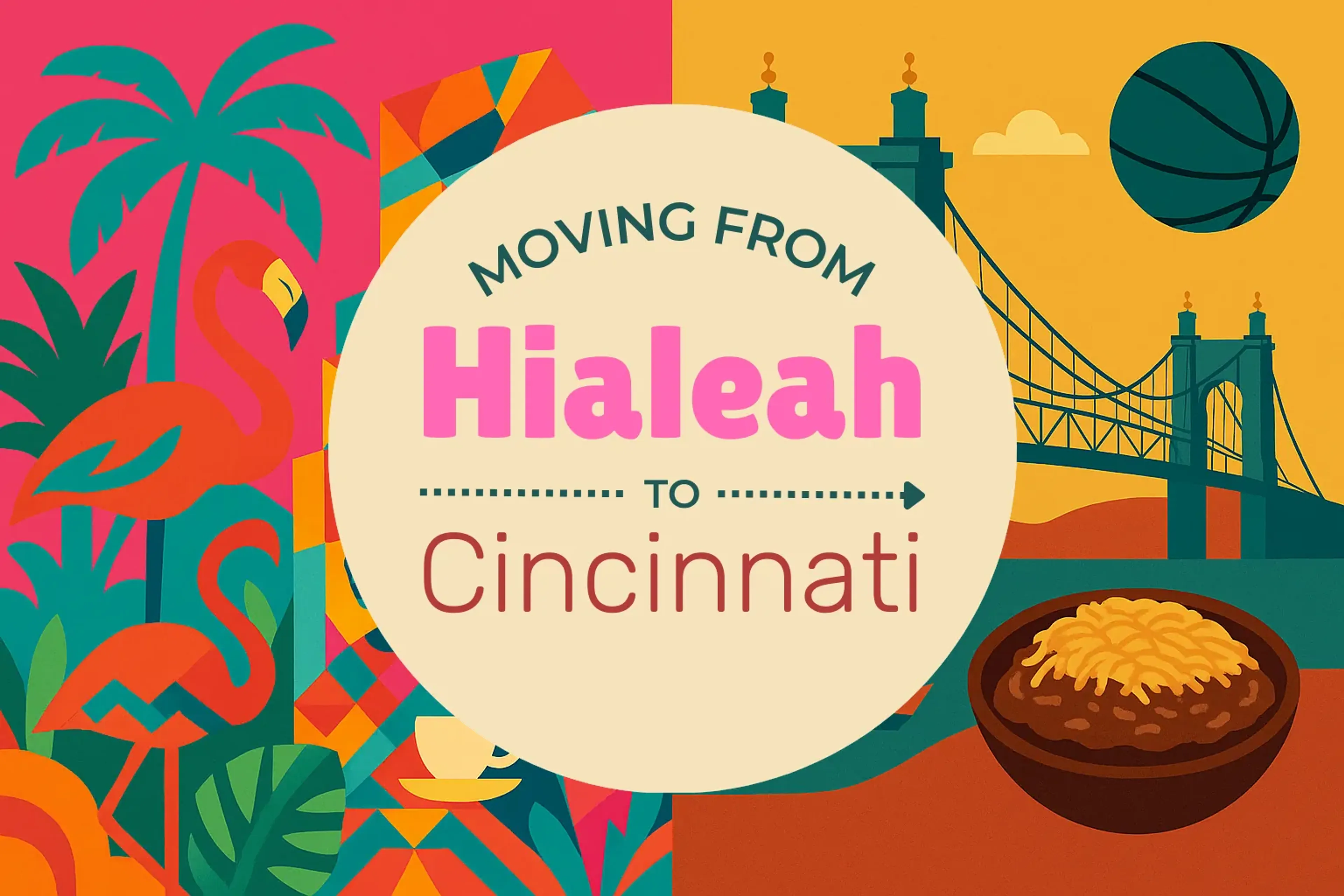 Side-by-side comparison of Hialeah to Cincinnati moving companies