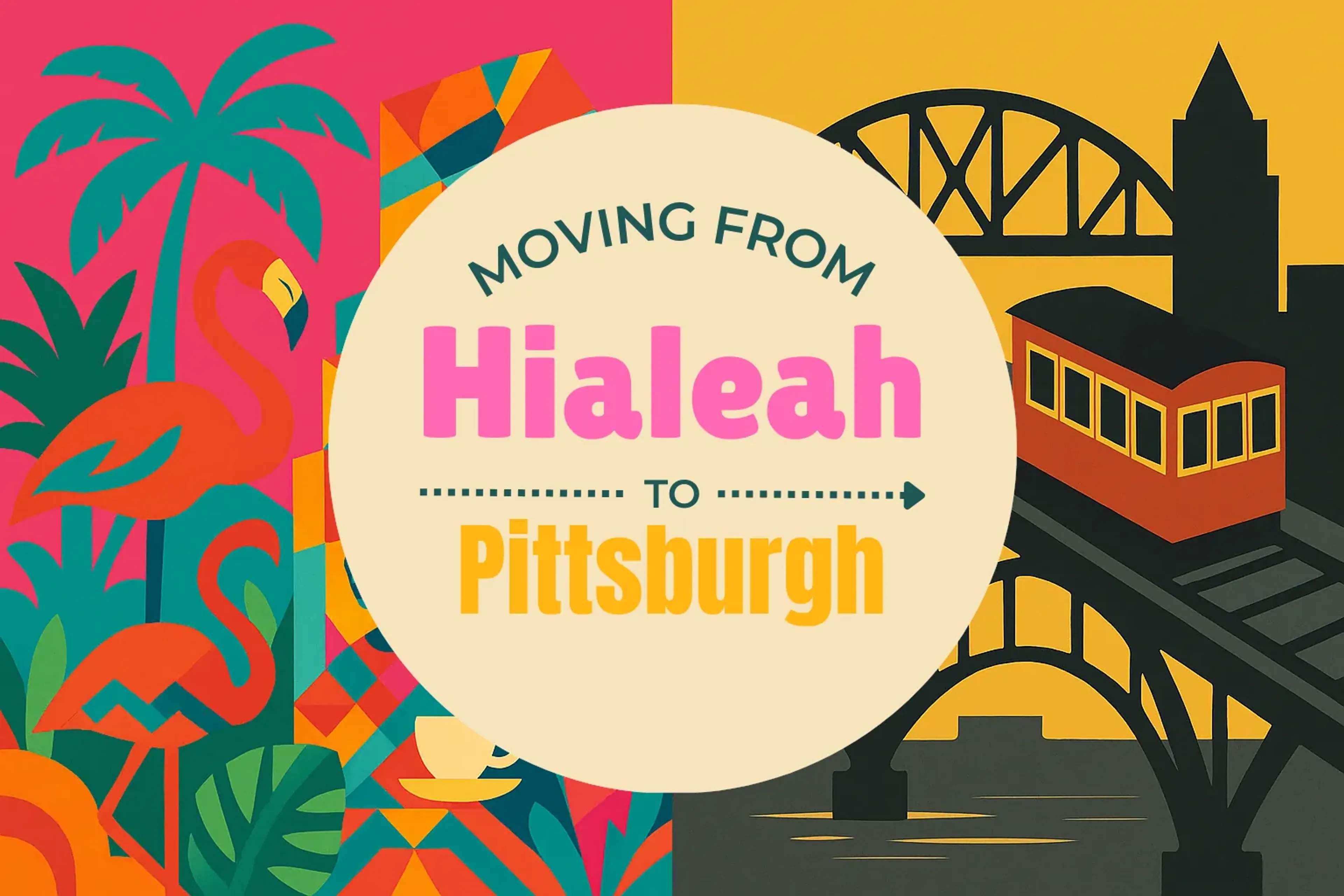 Side-by-side comparison of Hialeah to Pittsburgh moving companies