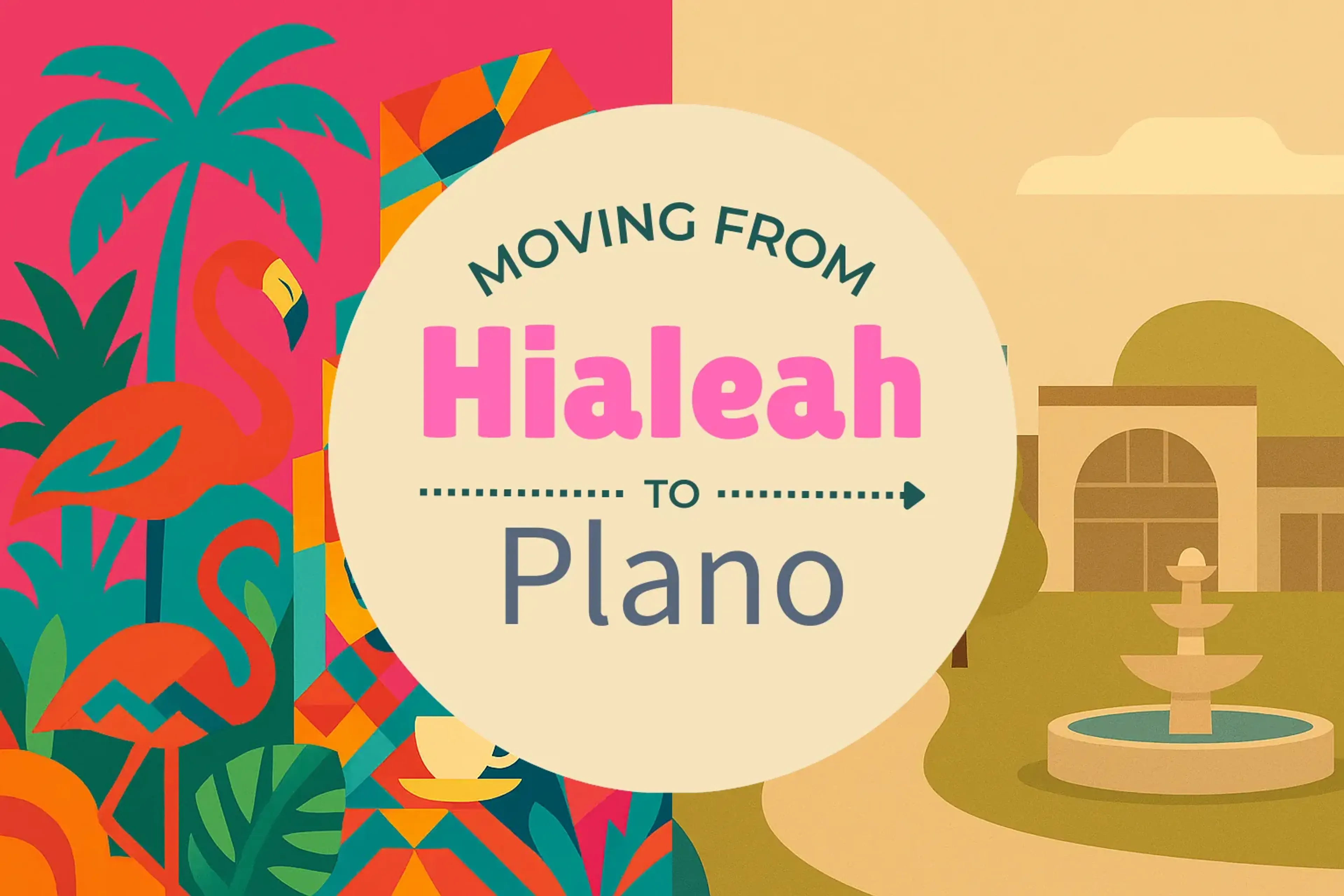Side-by-side comparison of Hialeah to Plano moving companies