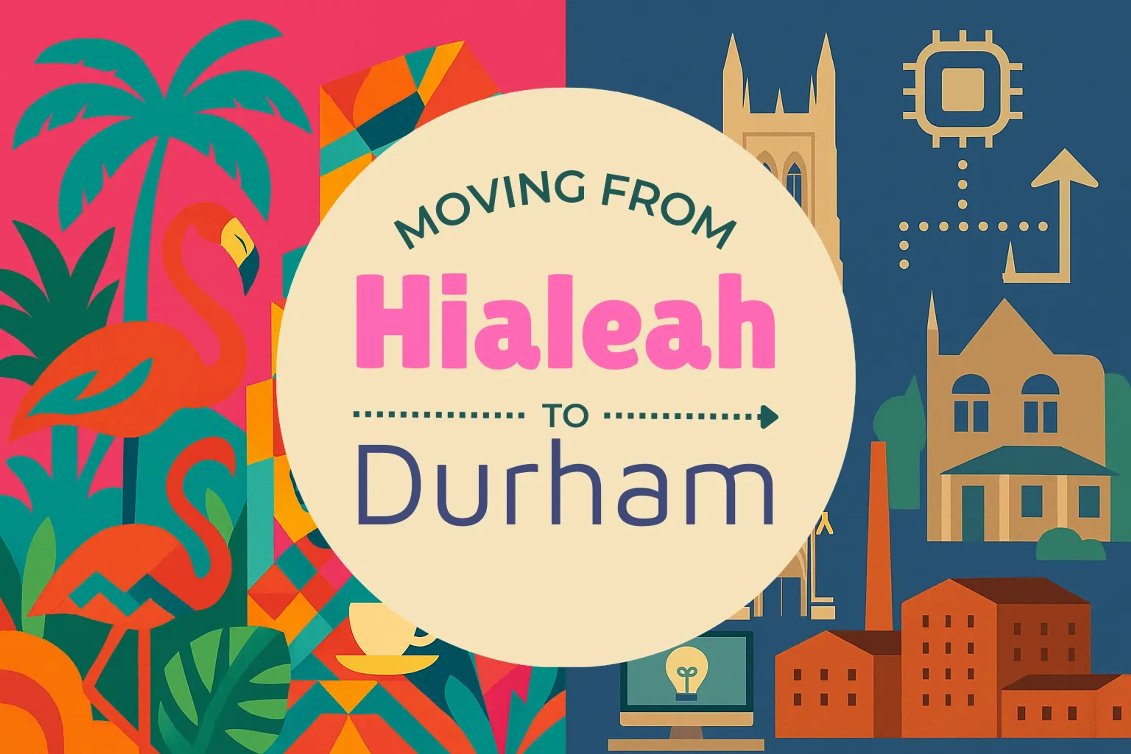 Side-by-side comparison of Hialeah to Durham moving companies