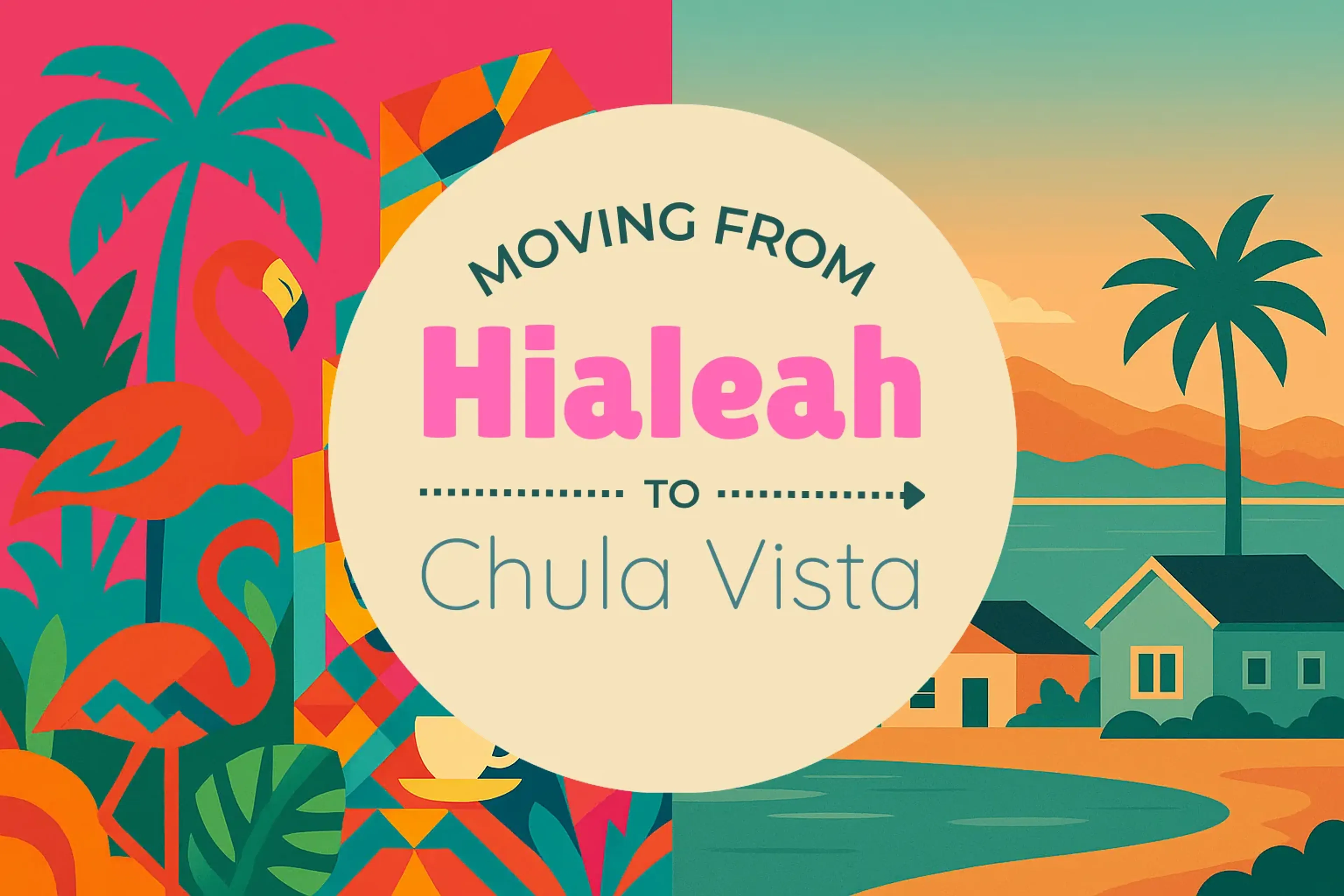 Side-by-side comparison of Hialeah to Chula Vista moving companies