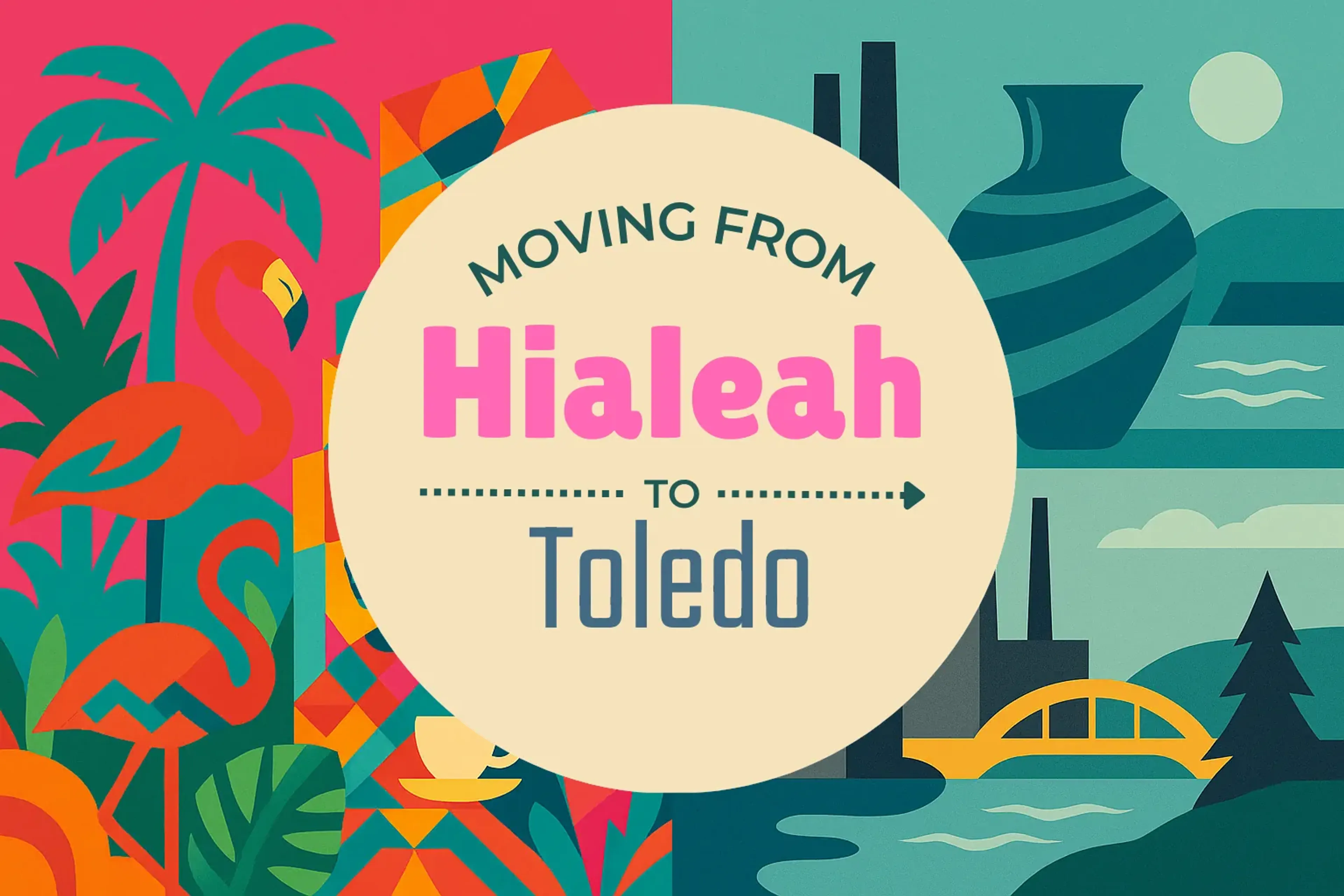 Side-by-side comparison of Hialeah to Toledo moving companies