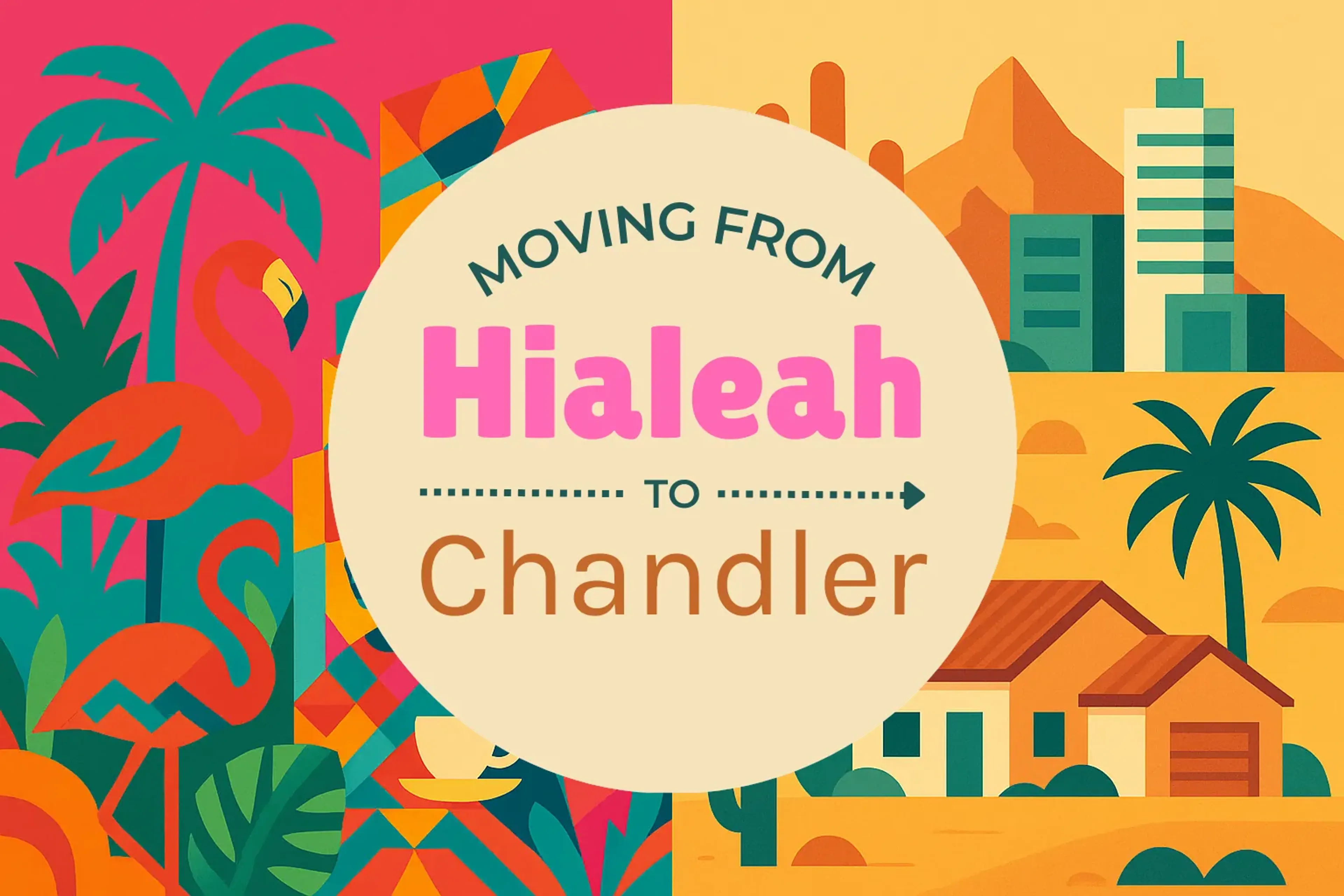 Side-by-side comparison of Hialeah to Chandler moving companies