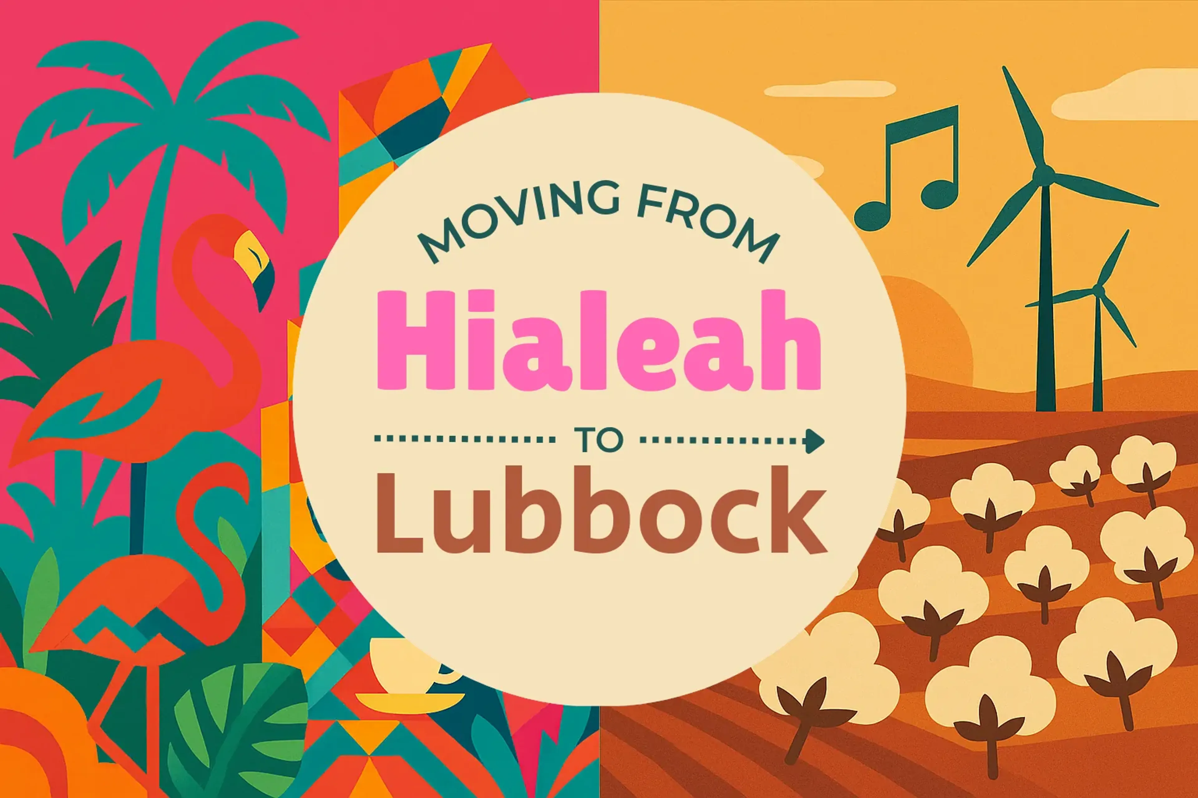 Side-by-side comparison of Hialeah to Lubbock moving companies