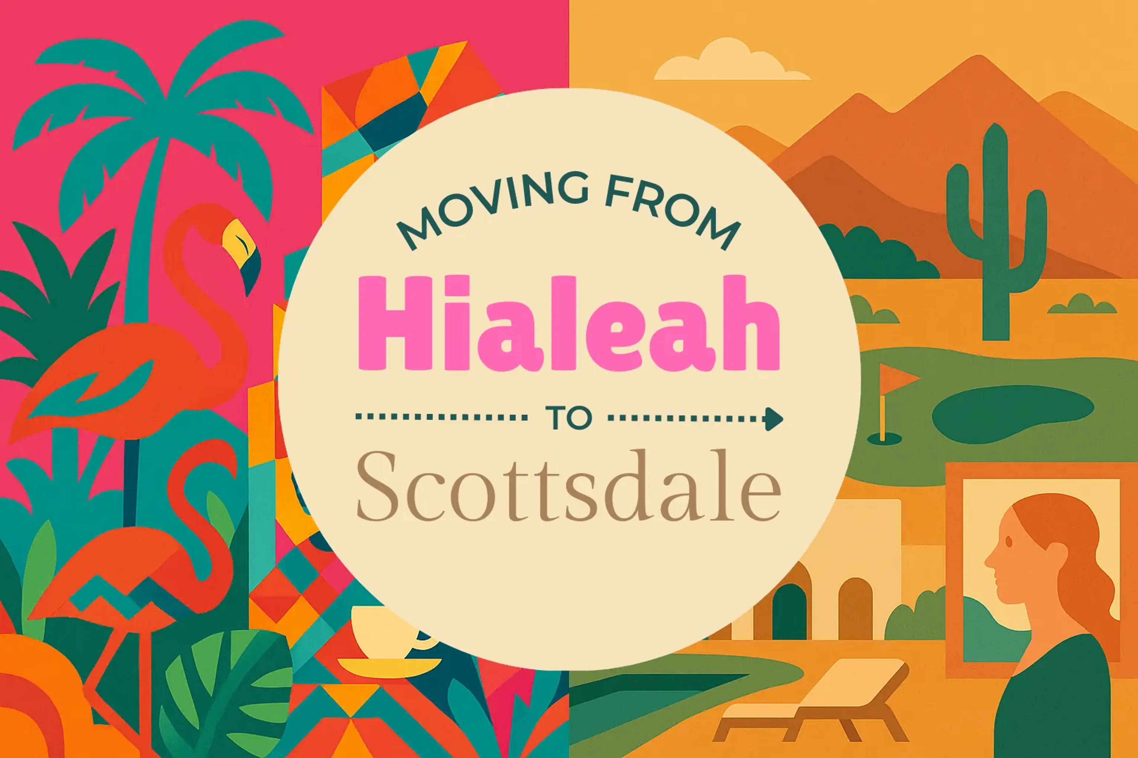 Side-by-side comparison of Hialeah to Scottsdale moving companies