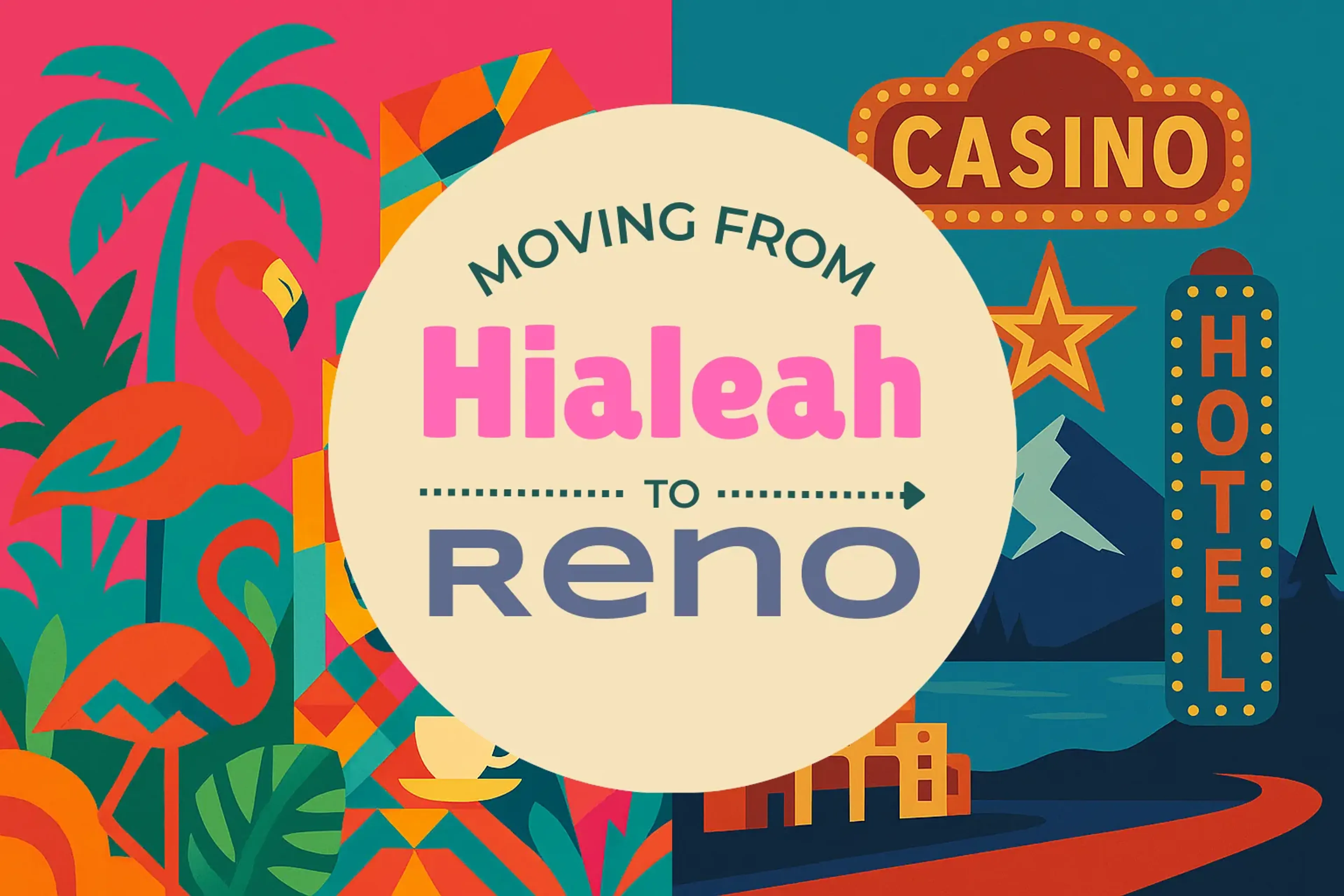 Side-by-side comparison of Hialeah to Reno moving companies