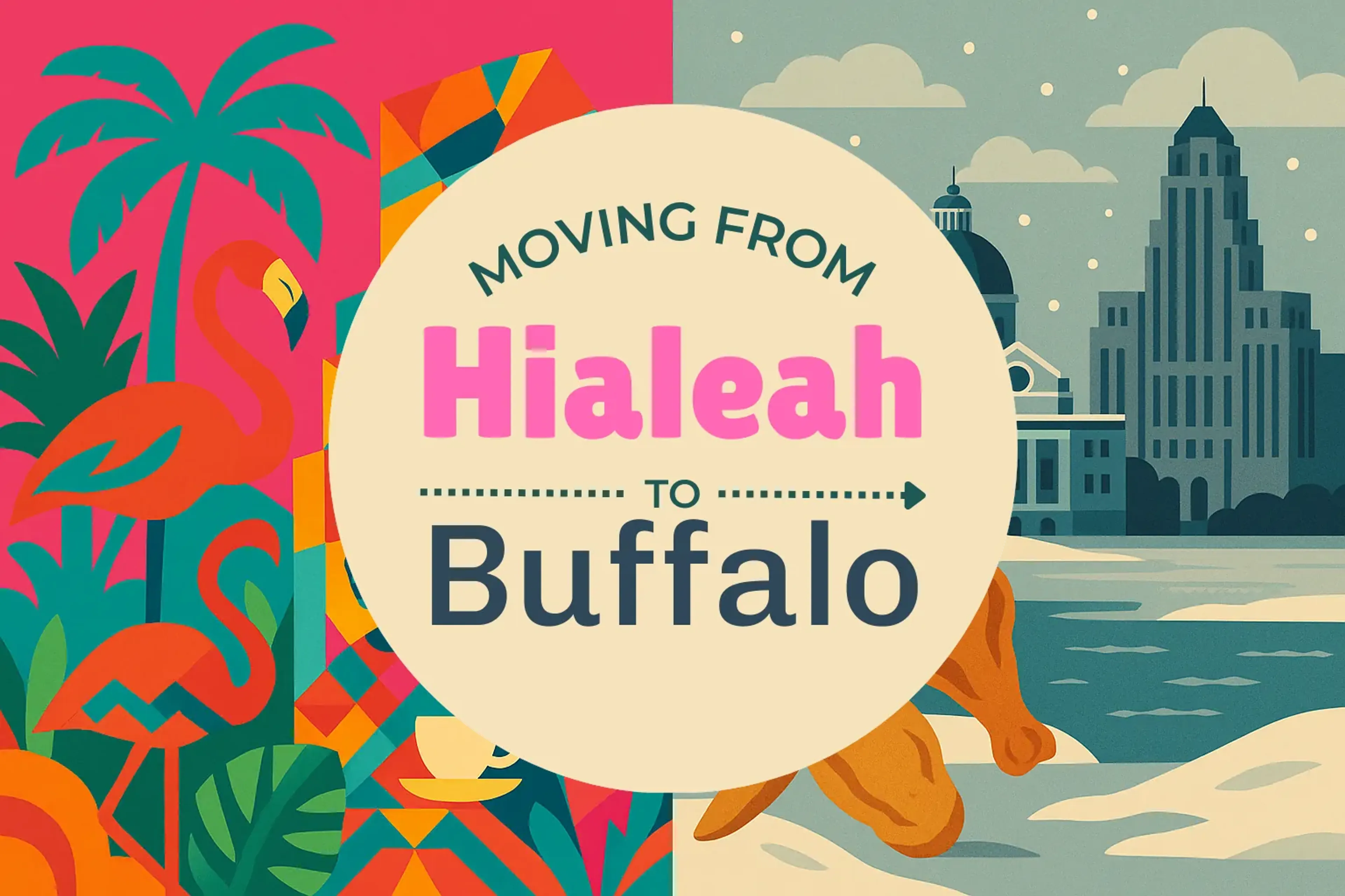 Side-by-side comparison of Hialeah to Buffalo moving companies