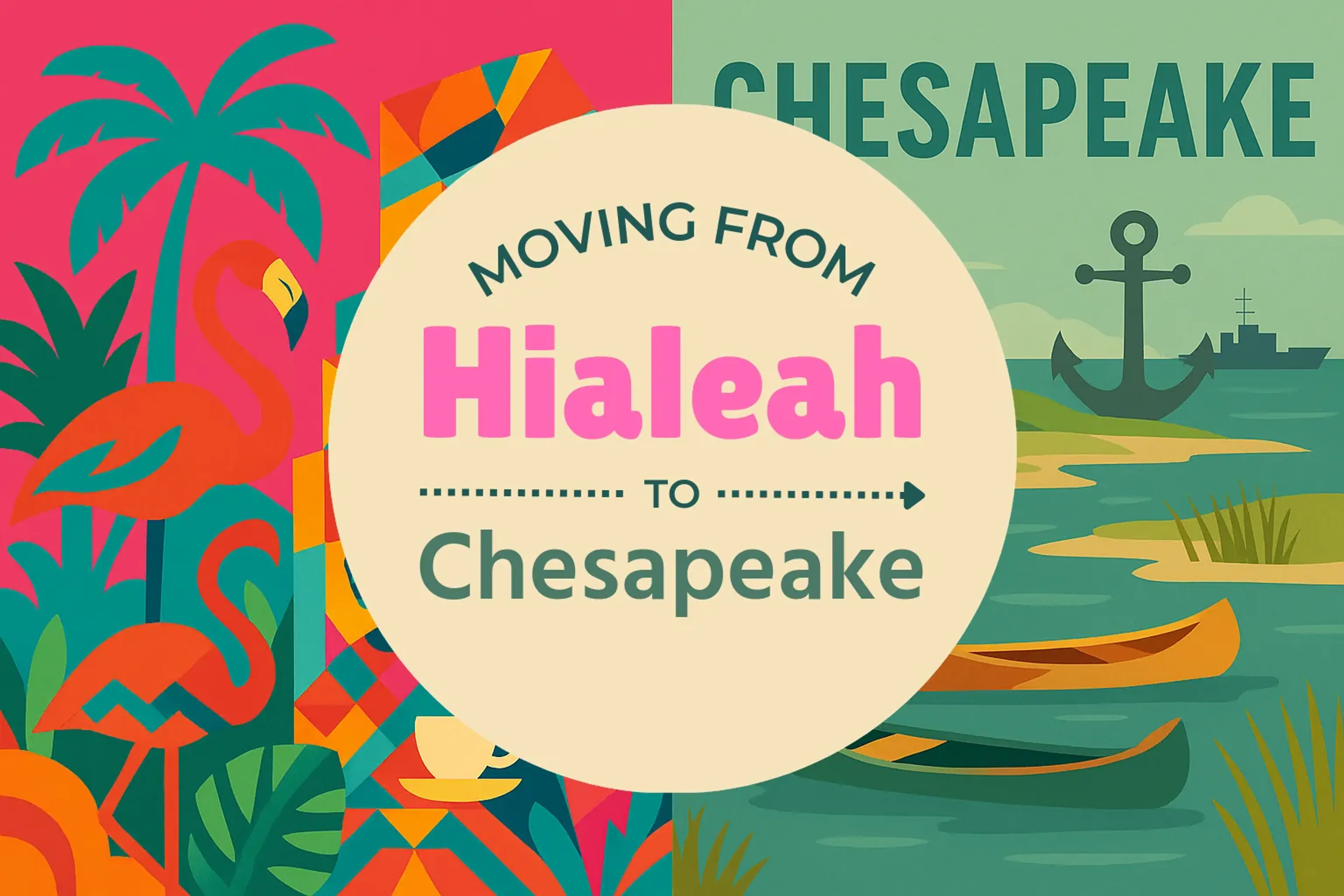 Side-by-side comparison of Hialeah to Chesapeake moving companies