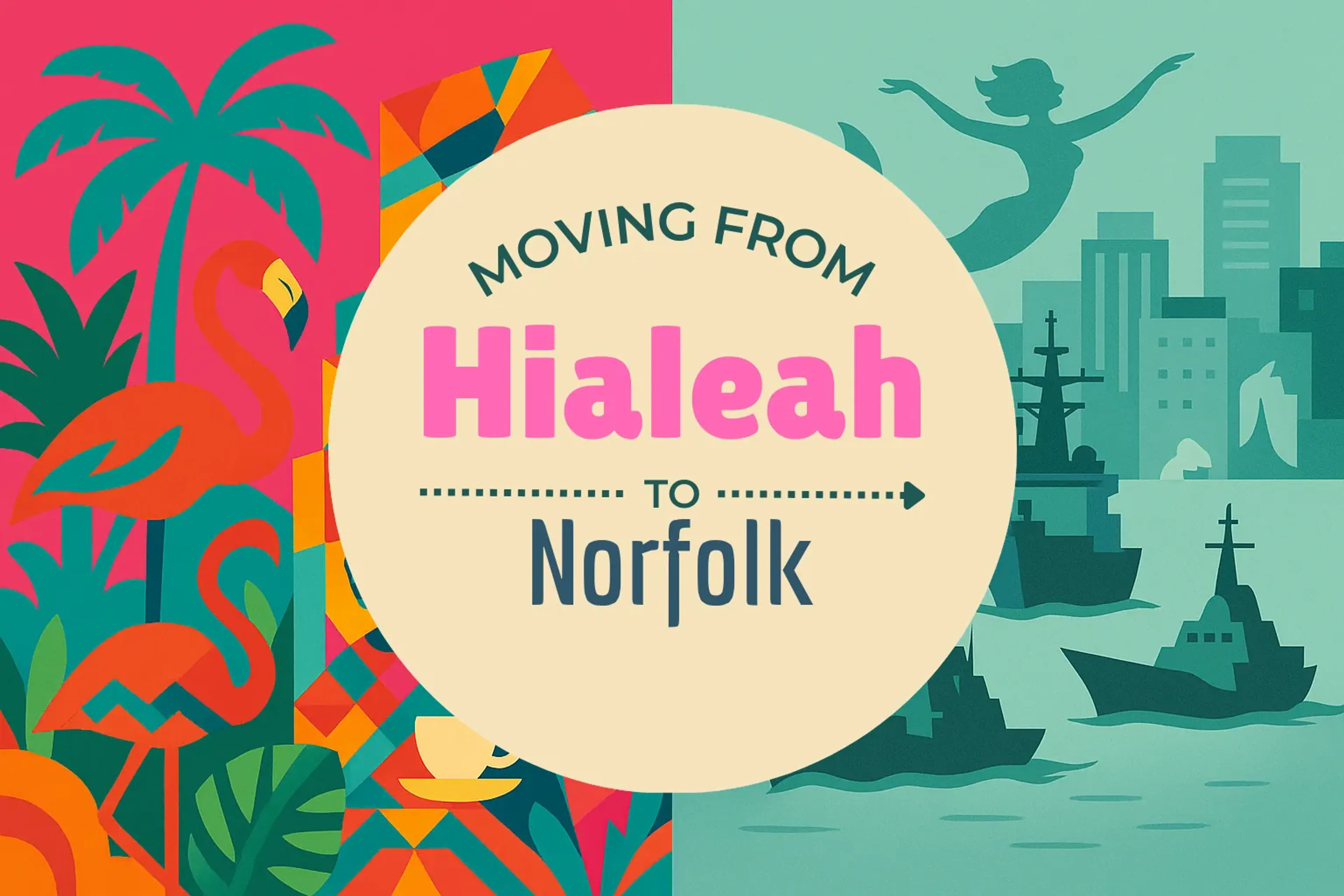 Side-by-side comparison of Hialeah to Norfolk moving companies