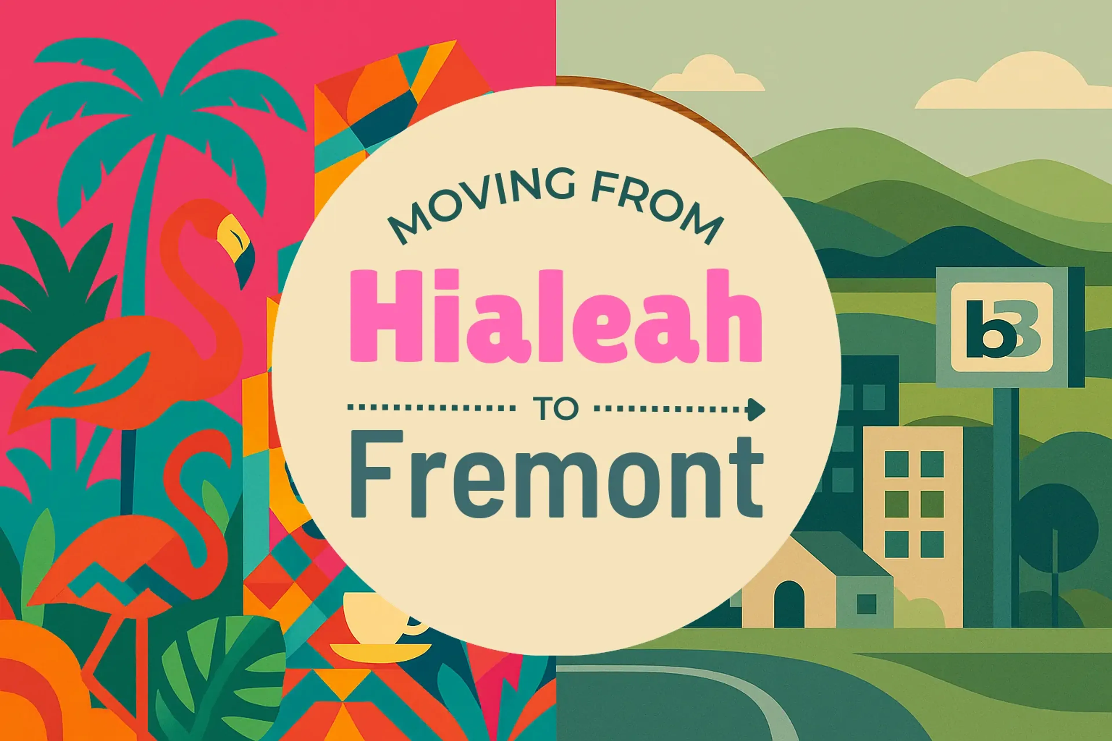 Side-by-side comparison of Hialeah to Fremont moving companies