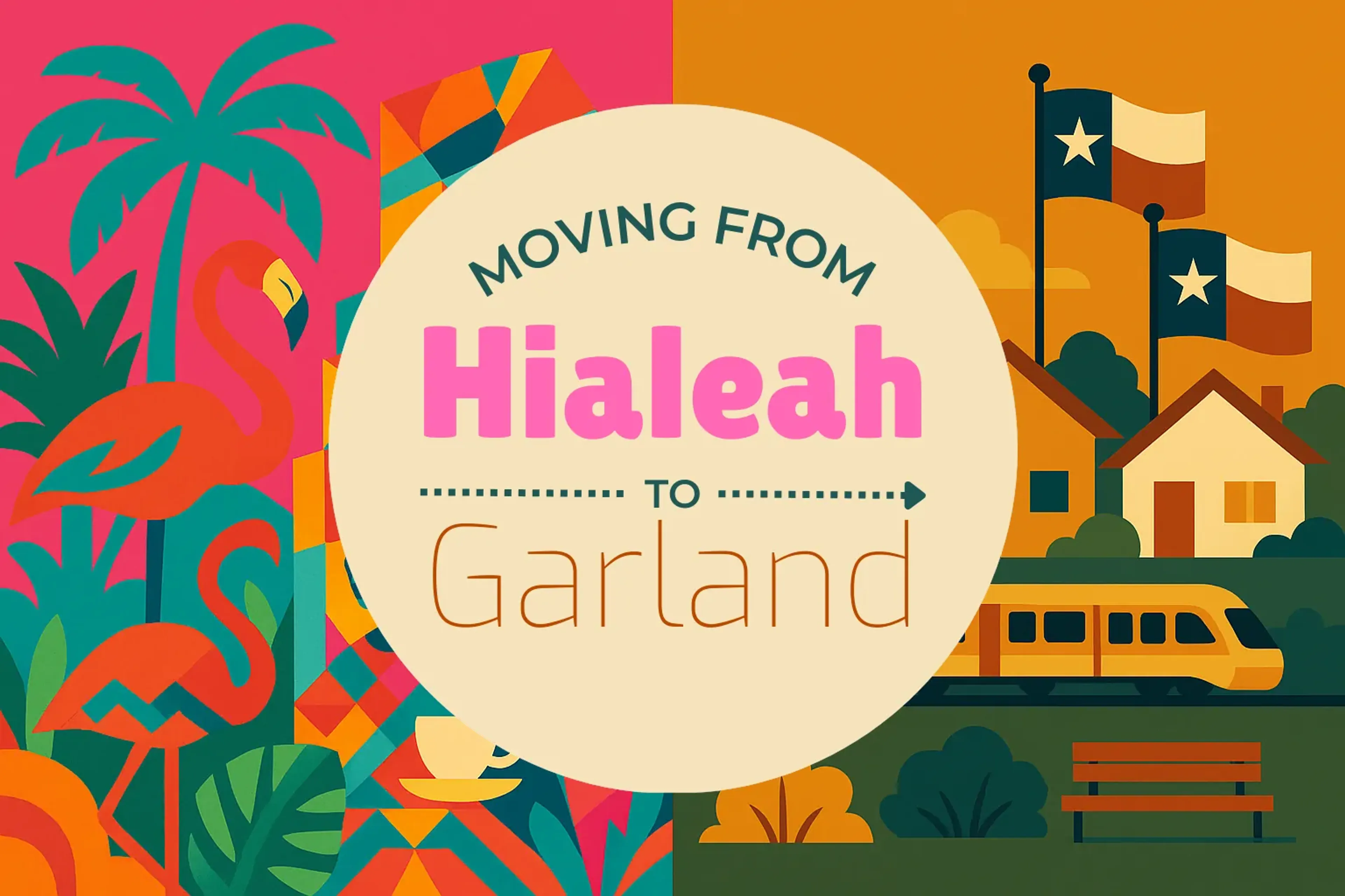 Side-by-side comparison of Hialeah to Garland moving companies