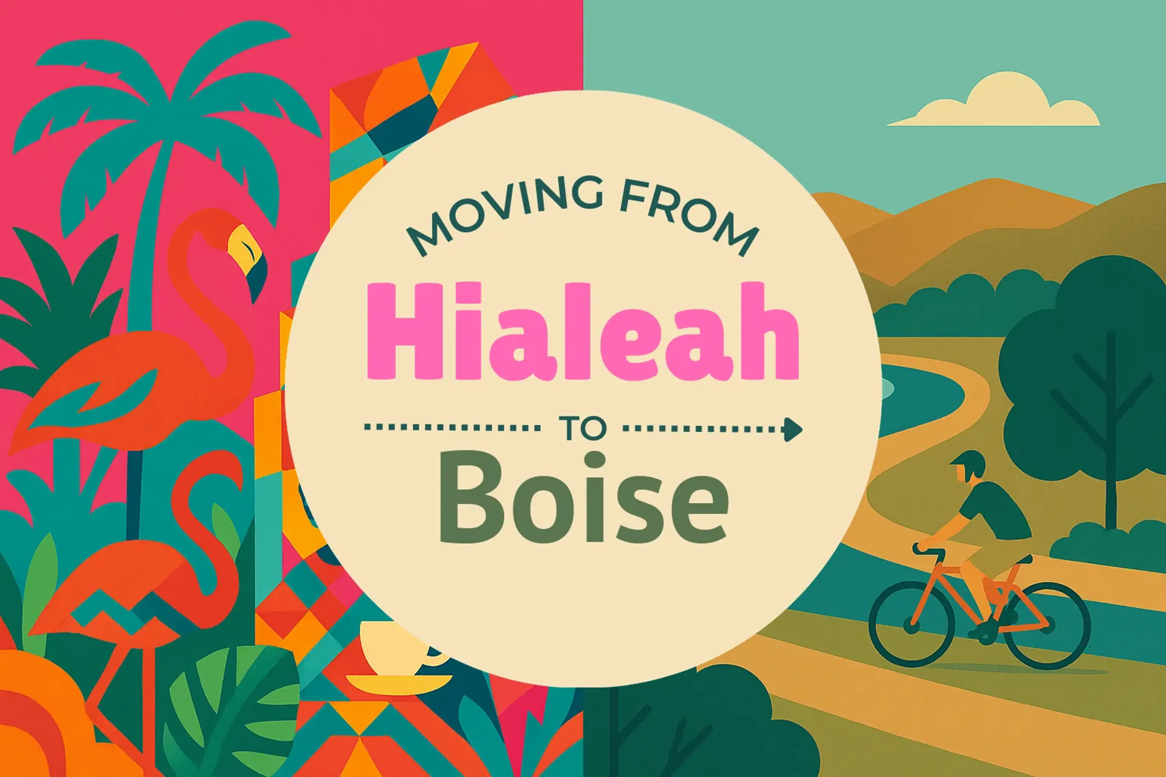 Side-by-side comparison of Hialeah to Boise moving companies