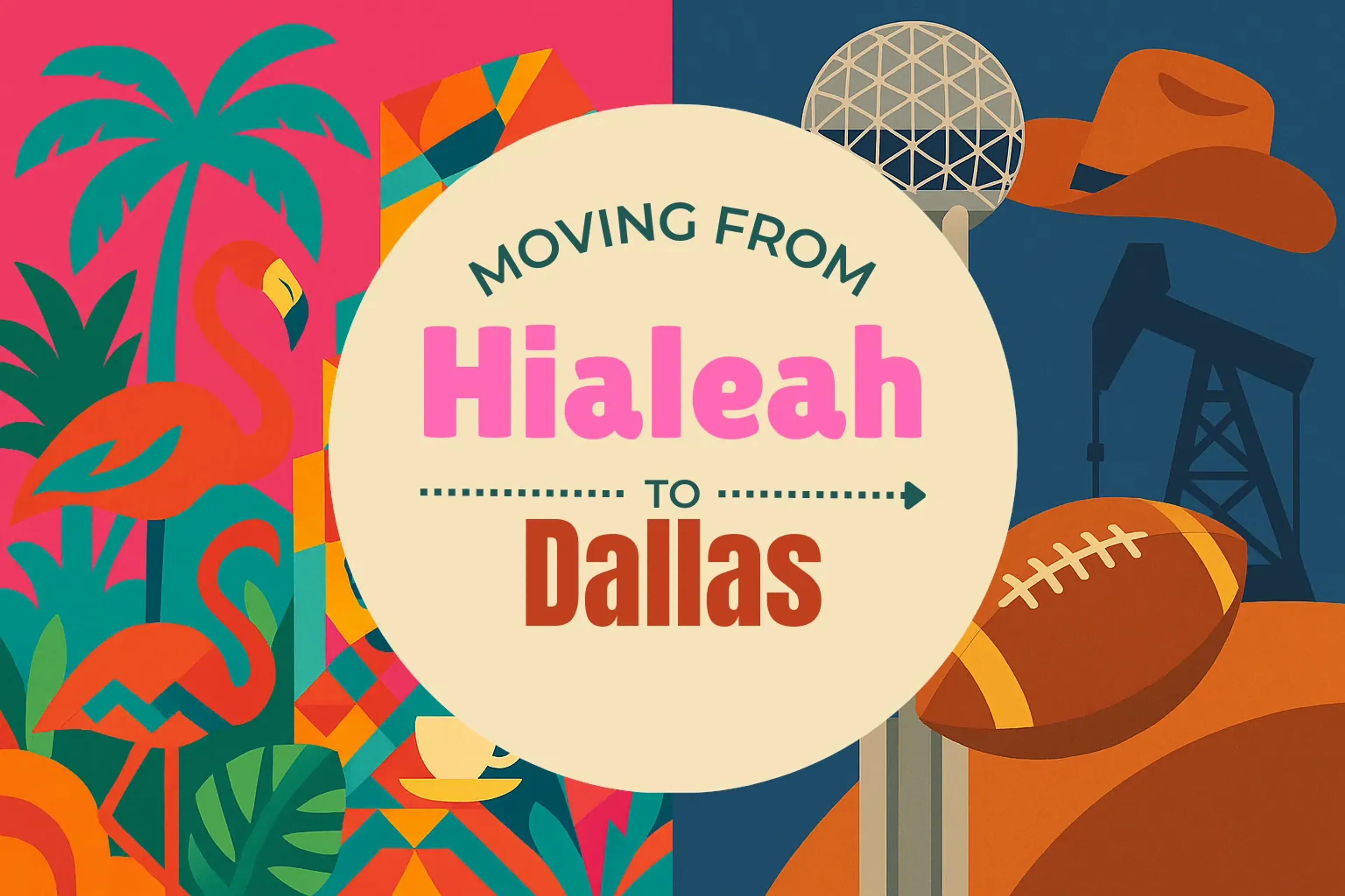 Side-by-side comparison of Hialeah to Dallas moving companies