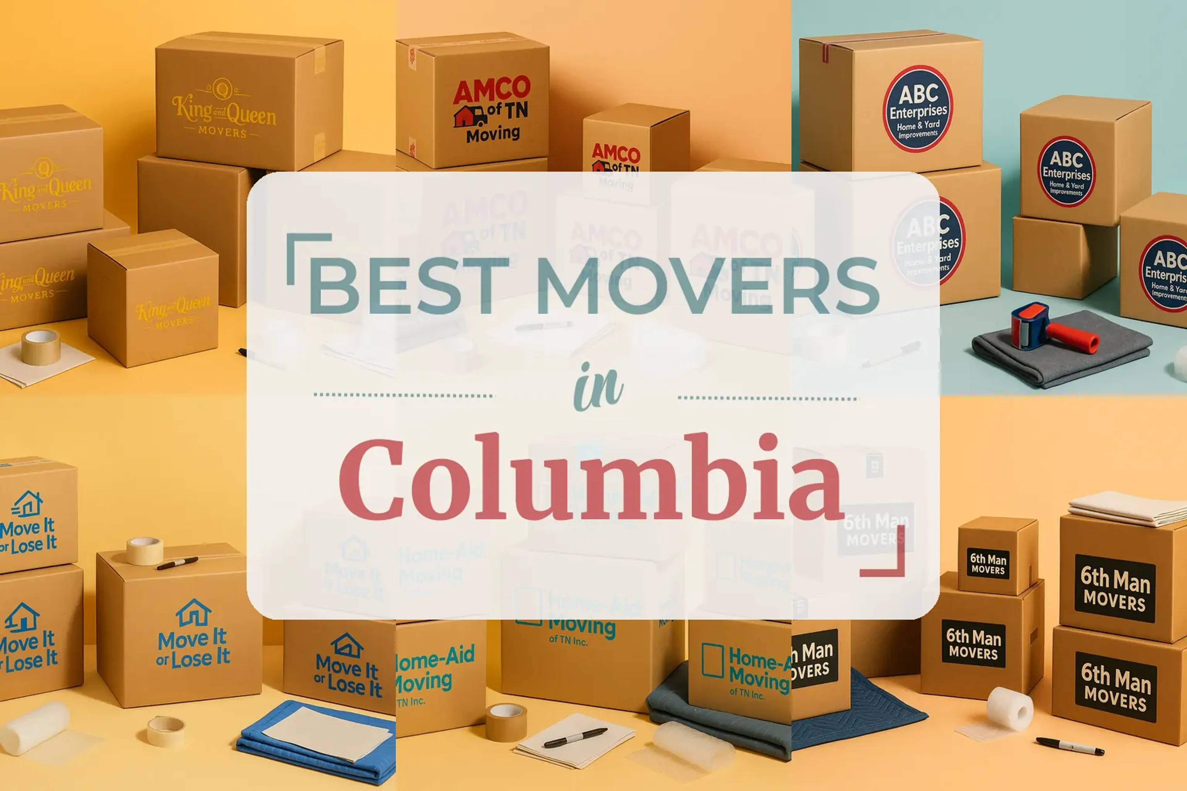 Side-by-side comparison of Columbia moving companies