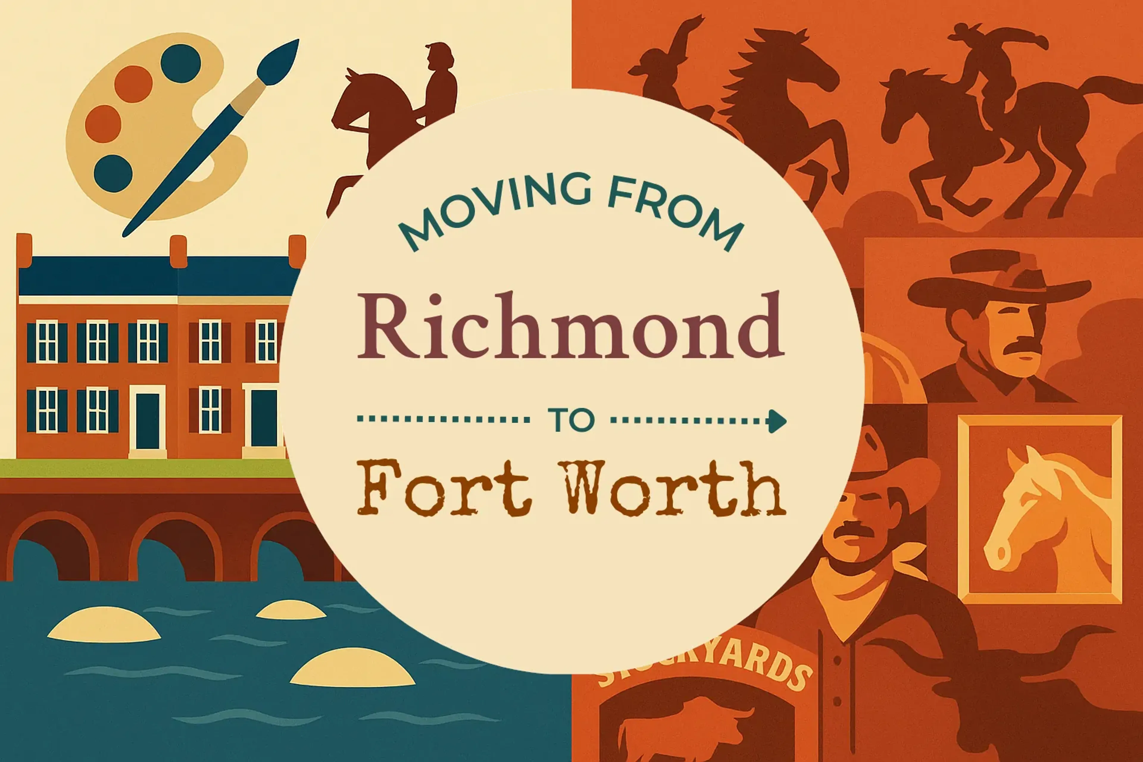 Side-by-side comparison of Richmond to Fort Worth moving companies