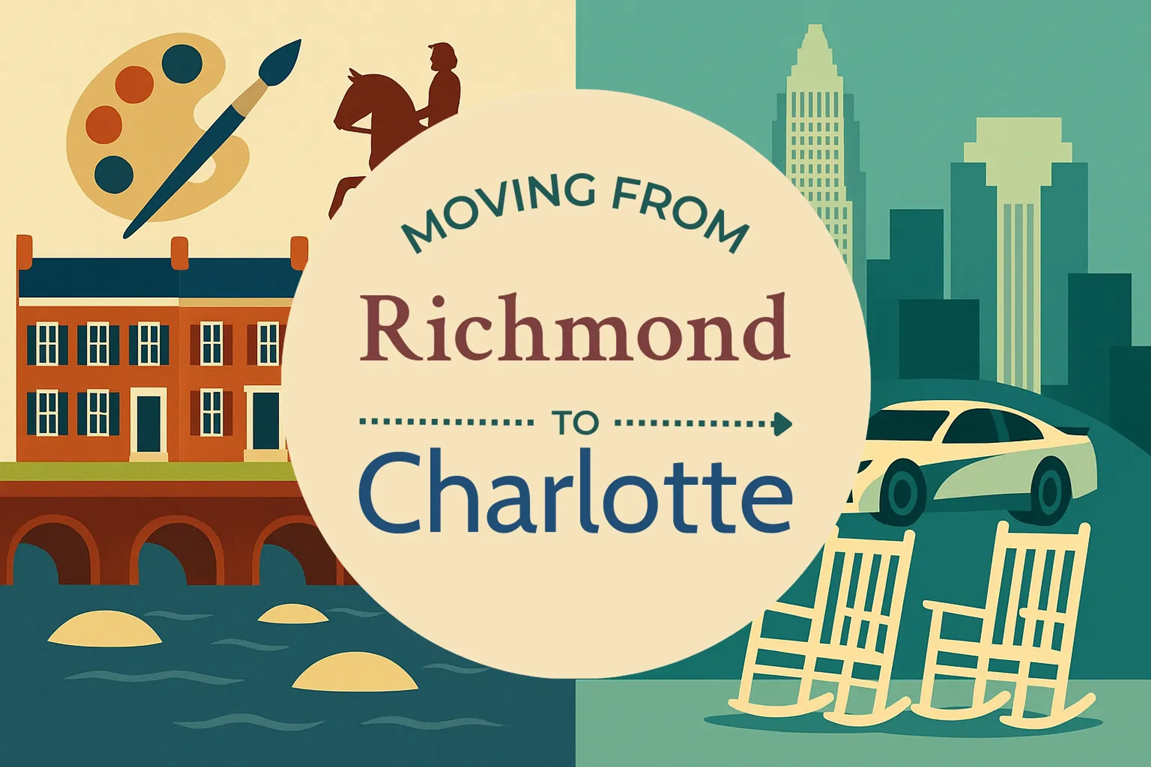 Side-by-side comparison of Richmond to Charlotte moving companies