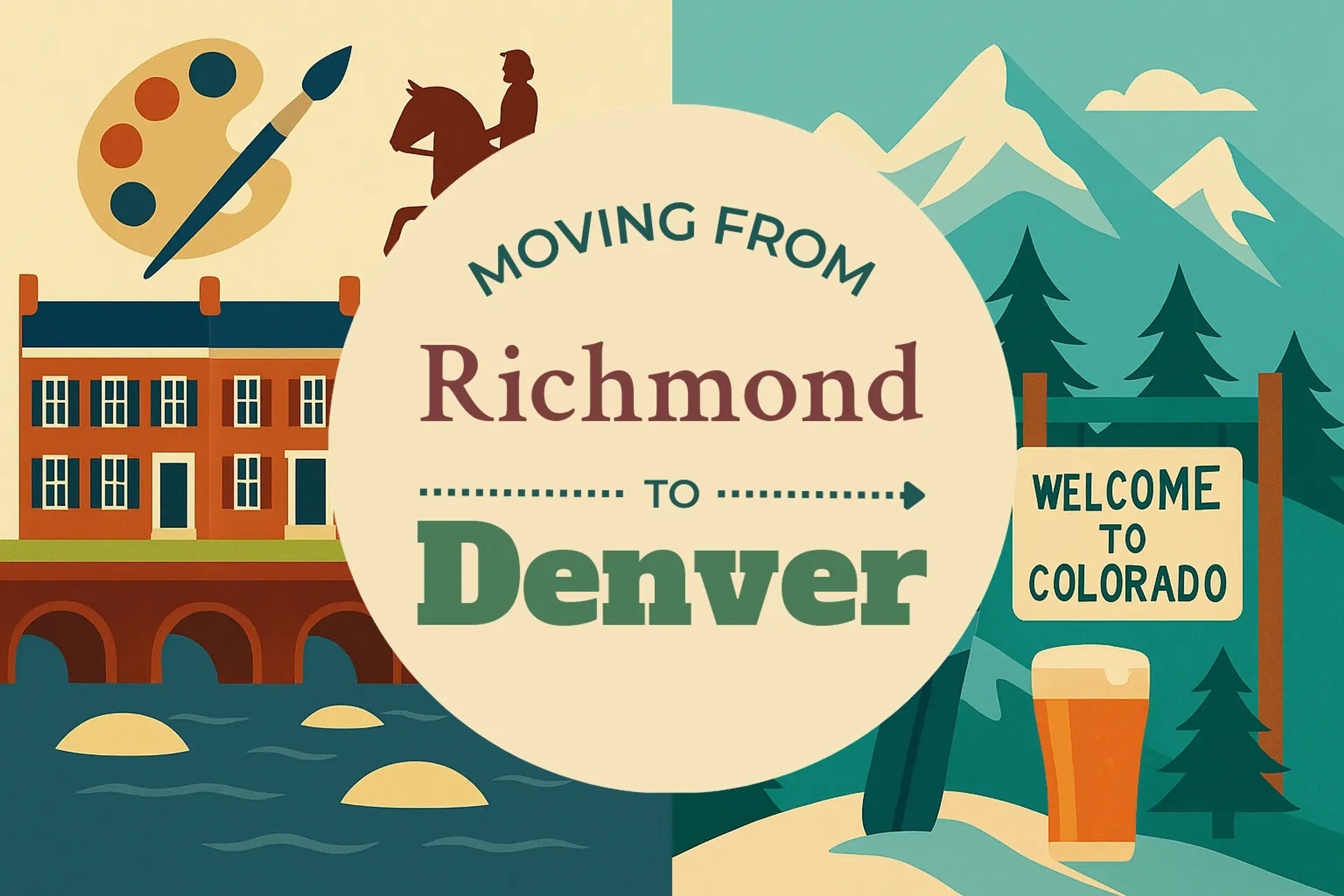 Side-by-side comparison of Richmond to Denver moving companies