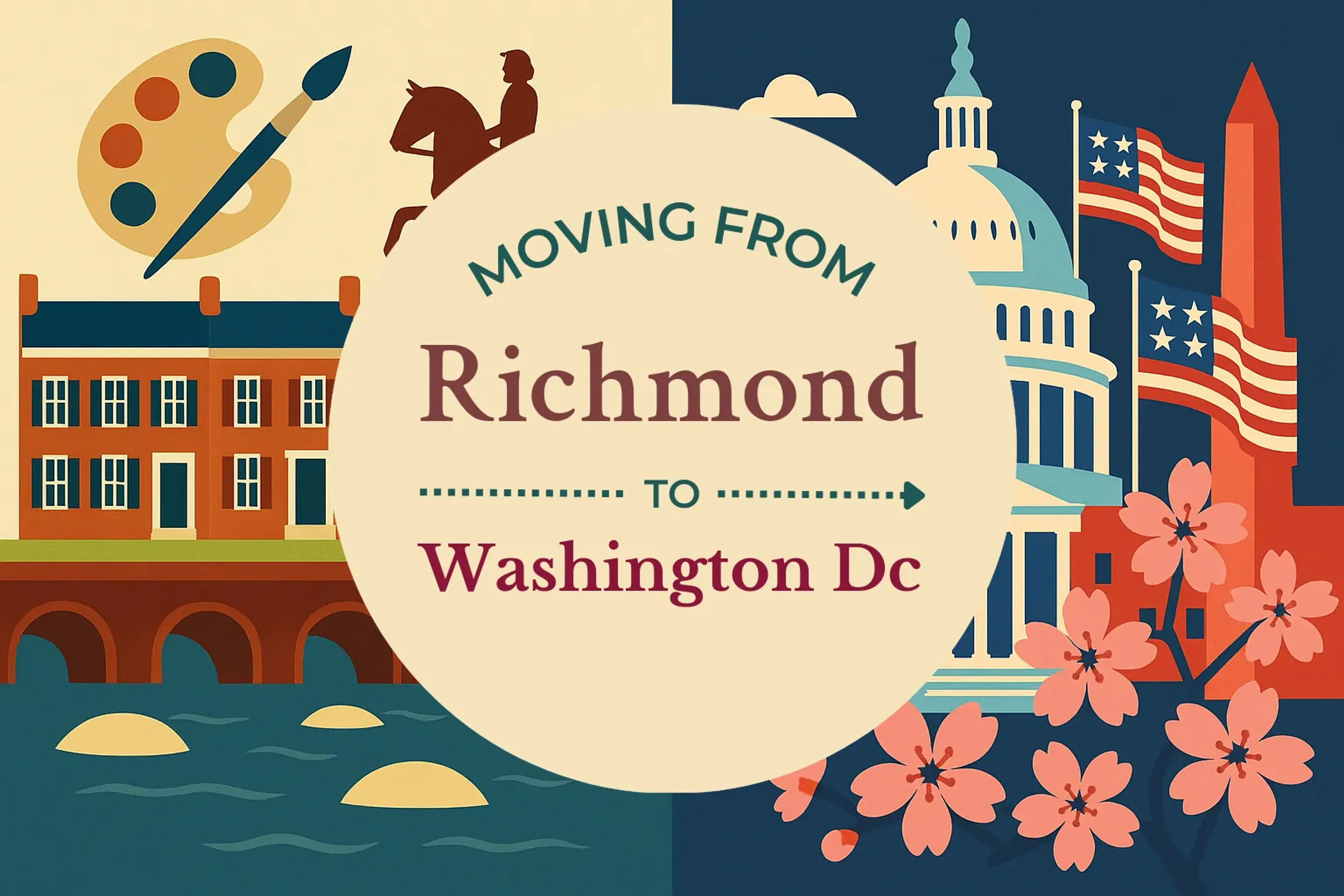 Side-by-side comparison of Richmond to Washington DC moving companies