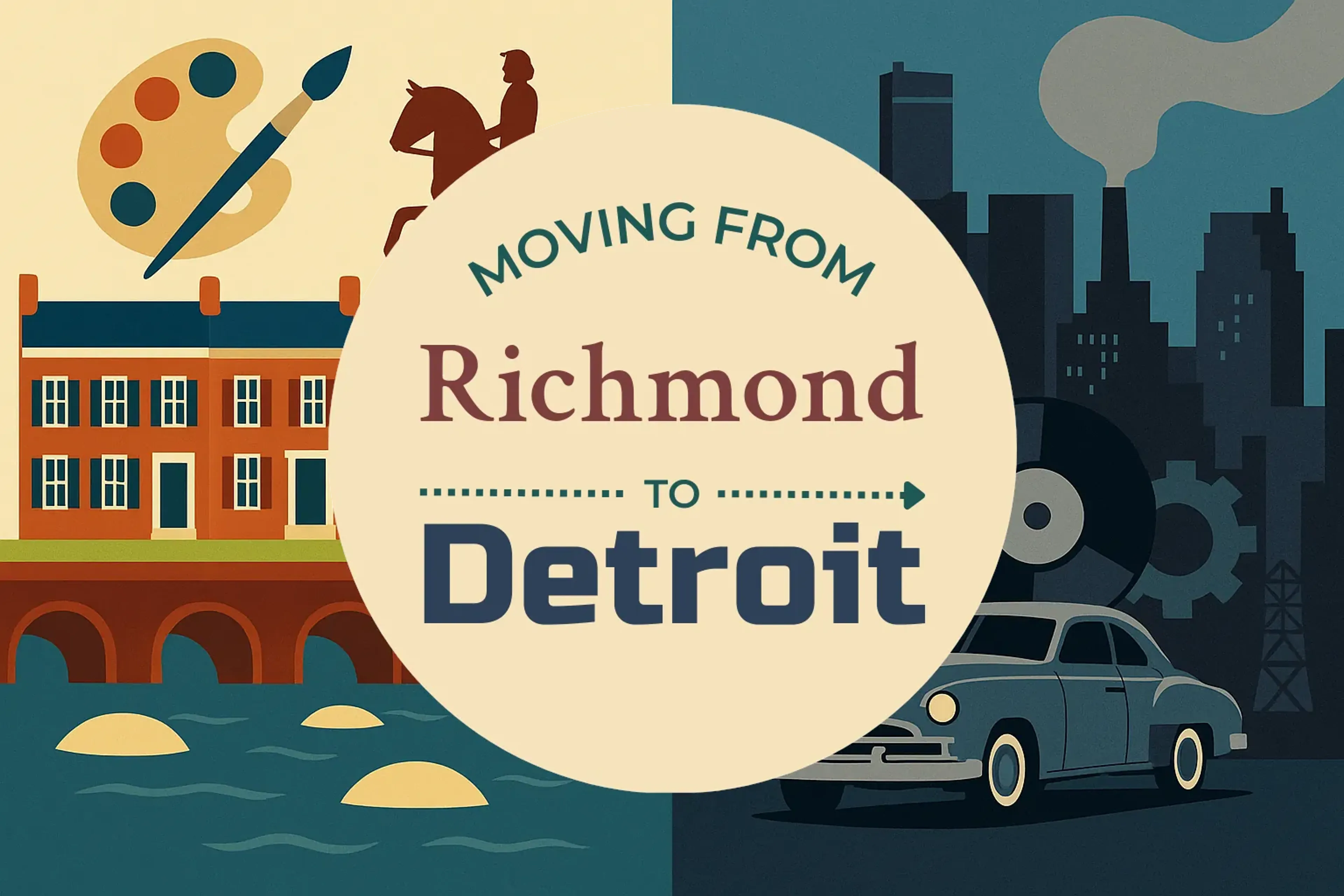 Side-by-side comparison of Richmond to Detroit moving companies