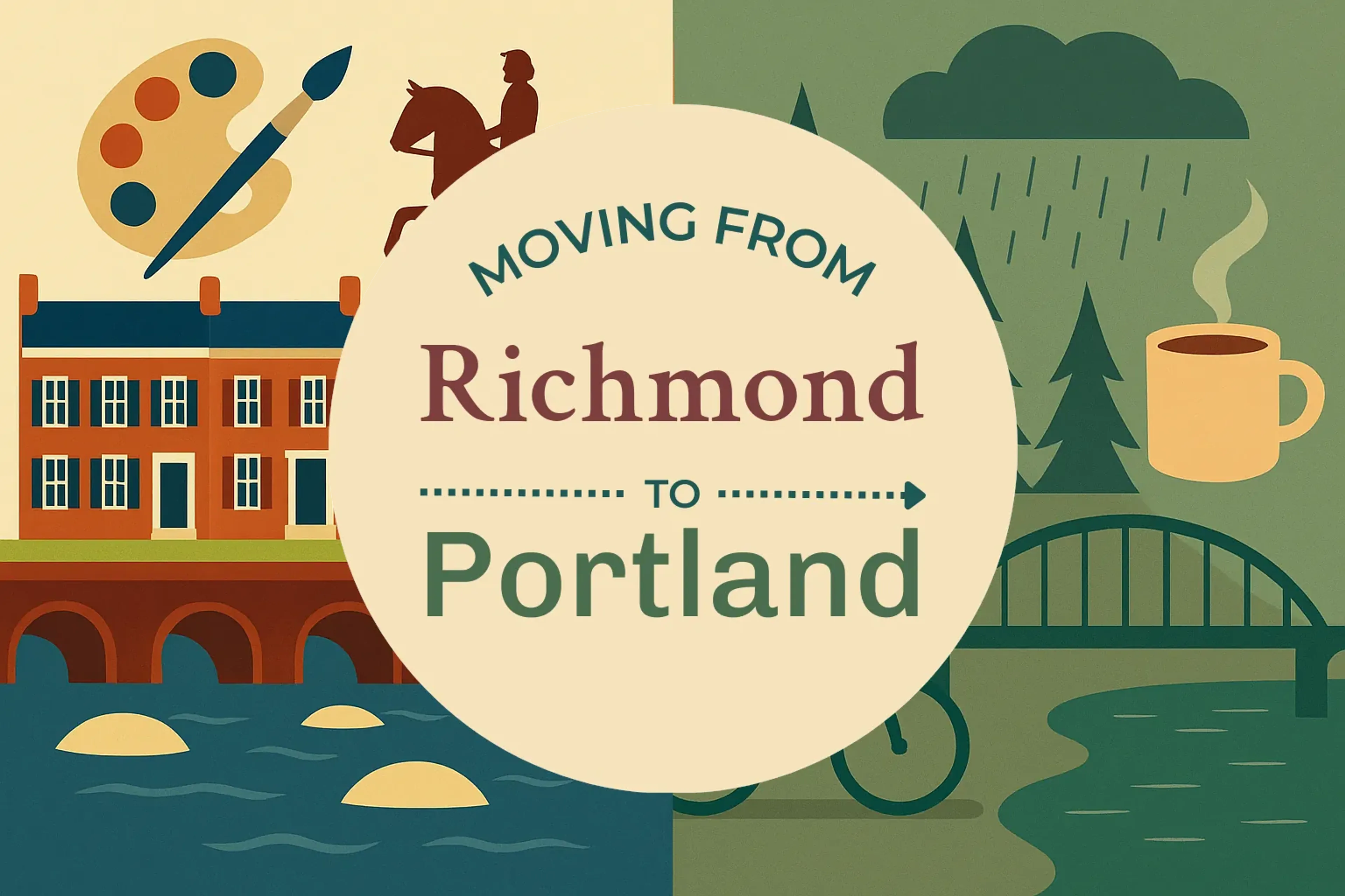 Side-by-side comparison of Richmond to Portland moving companies