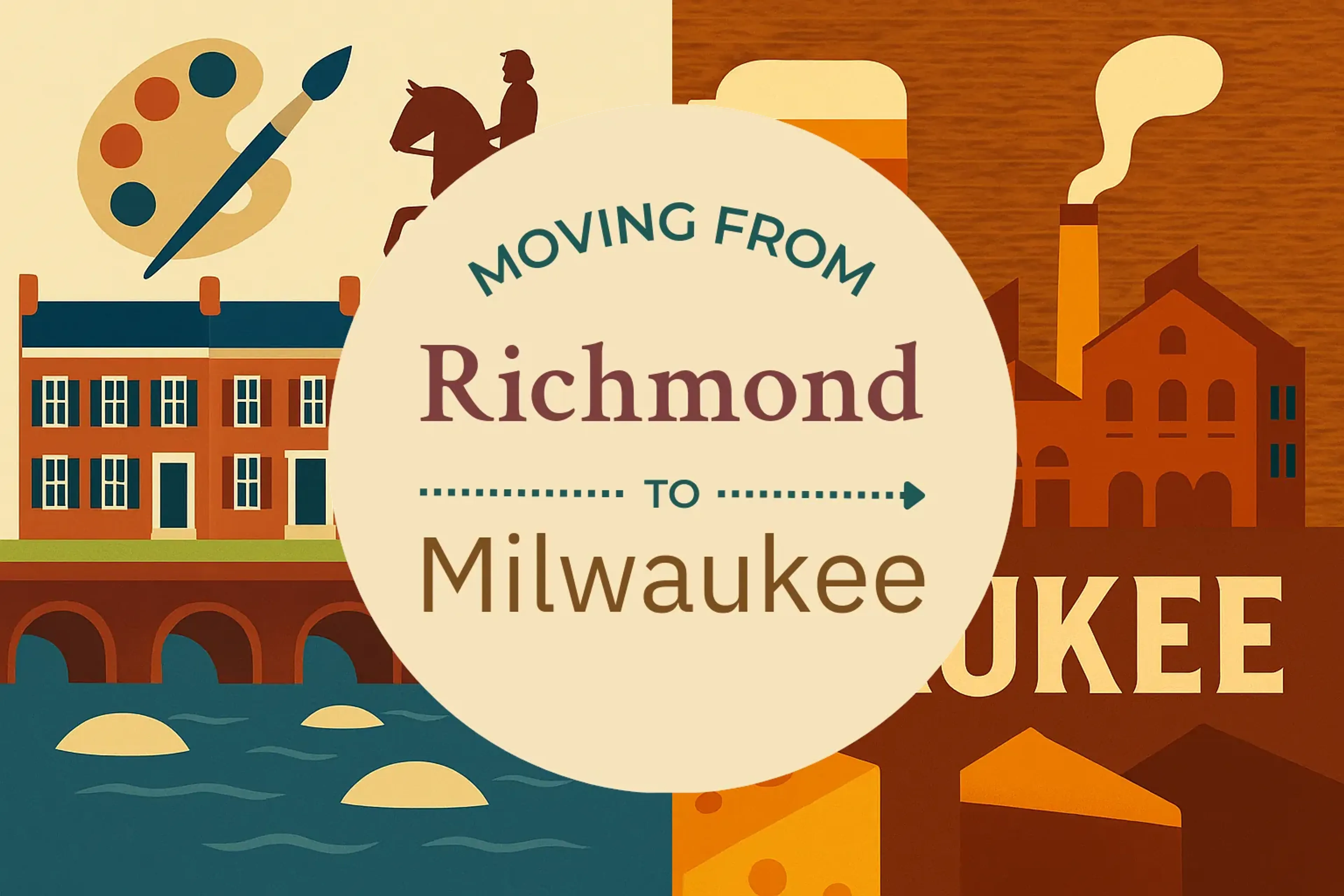 Side-by-side comparison of Richmond to Milwaukee moving companies