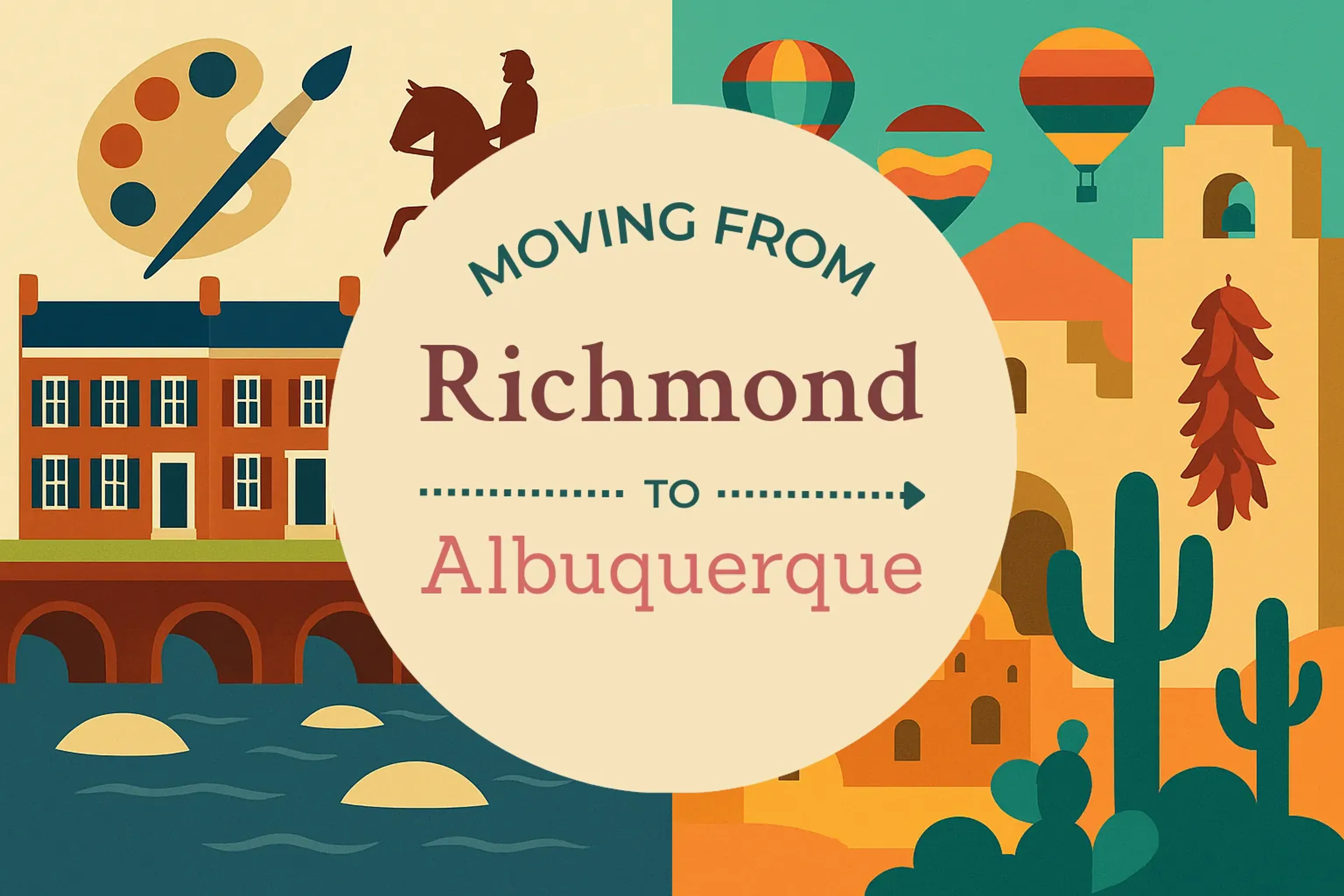 Side-by-side comparison of Richmond to Albuquerque moving companies