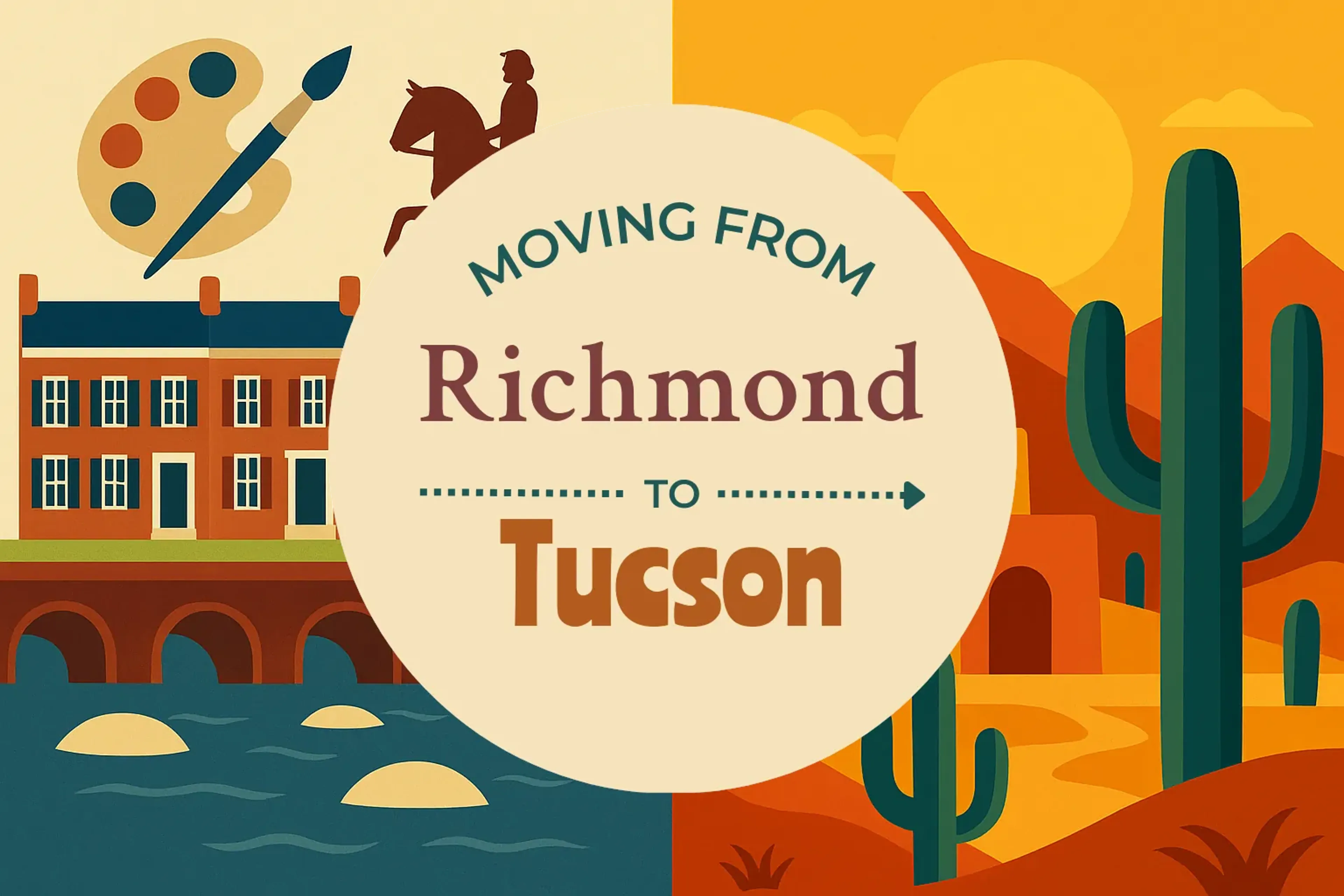 Side-by-side comparison of Richmond to Tucson moving companies