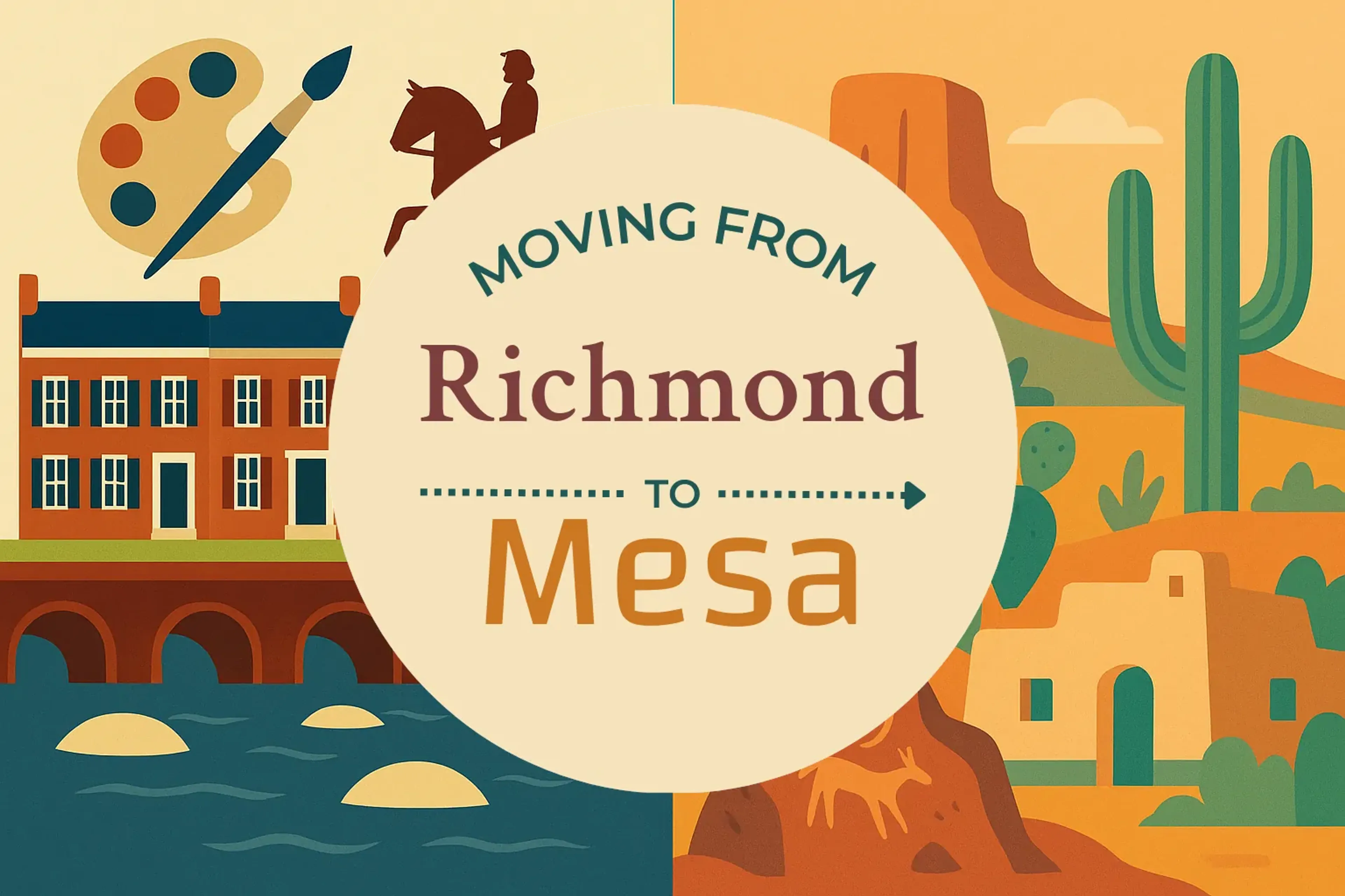 Side-by-side comparison of Richmond to Mesa moving companies