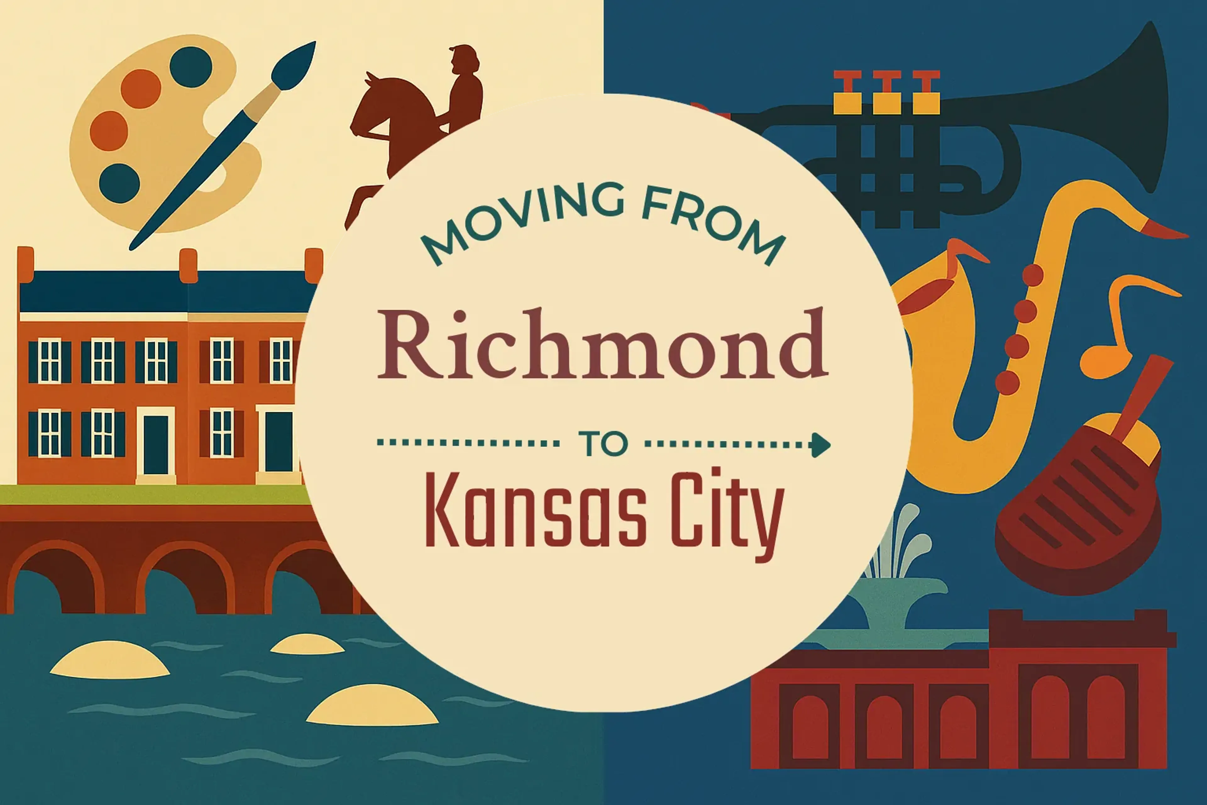 Side-by-side comparison of Richmond to Kansas City moving companies