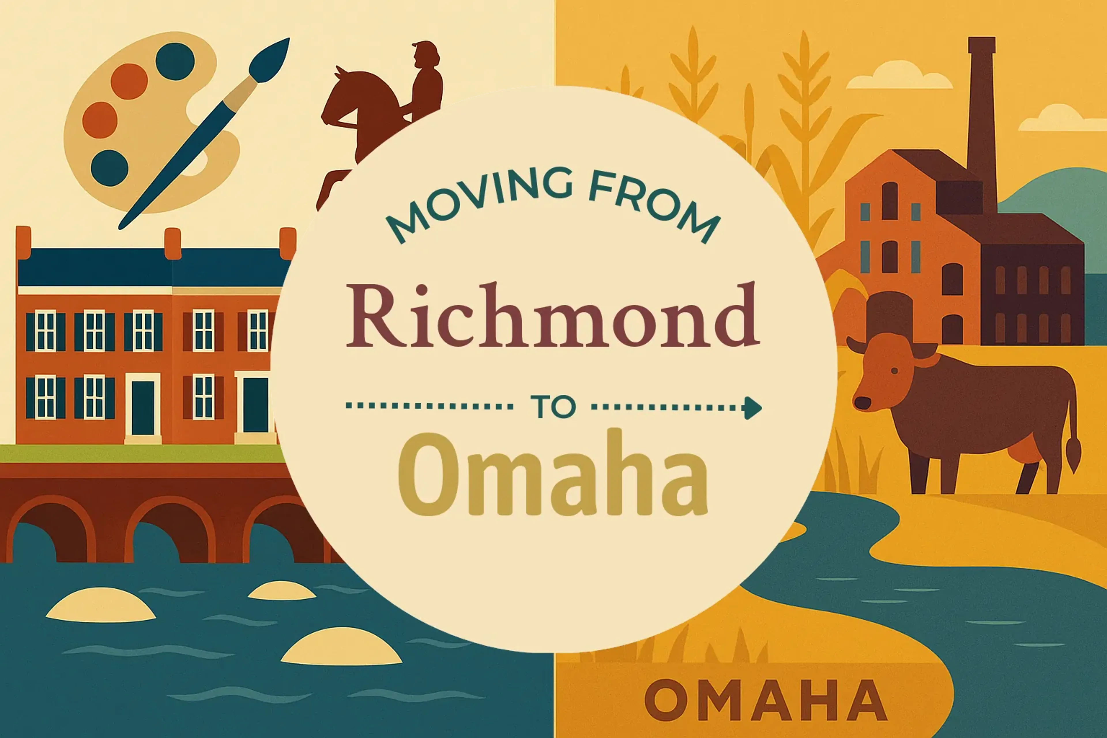 Side-by-side comparison of Richmond to Omaha moving companies