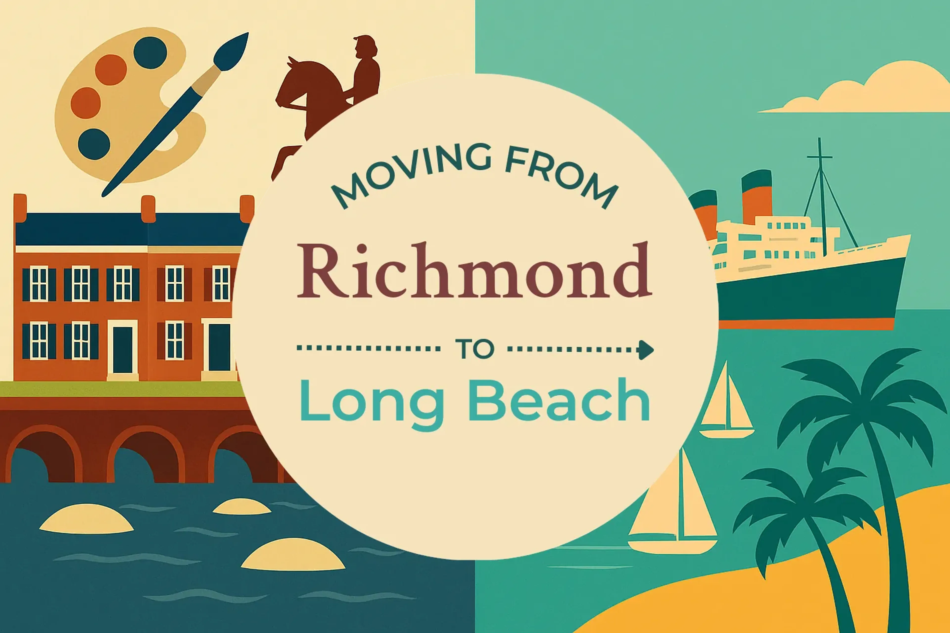 Side-by-side comparison of Richmond to Long Beach moving companies