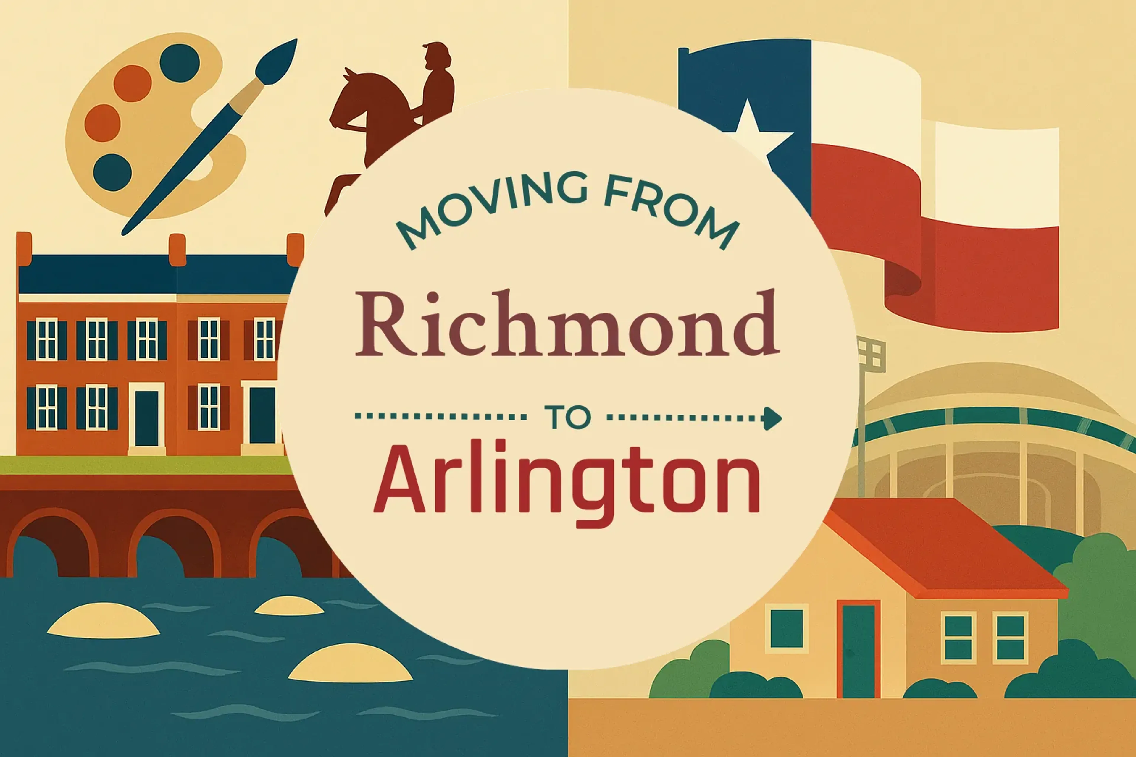 Side-by-side comparison of Richmond to Arlington moving companies