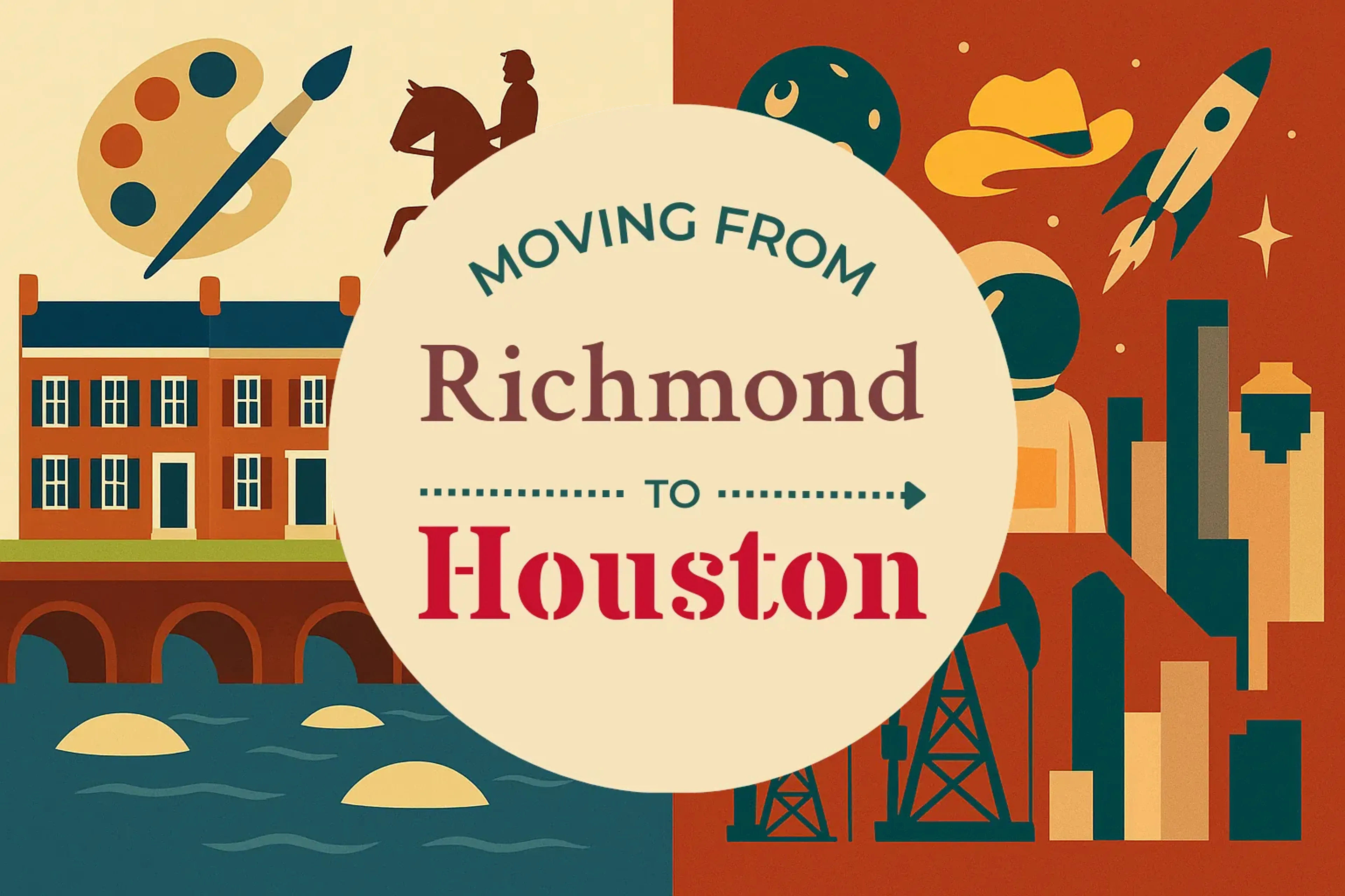 Side-by-side comparison of Richmond to Houston moving companies