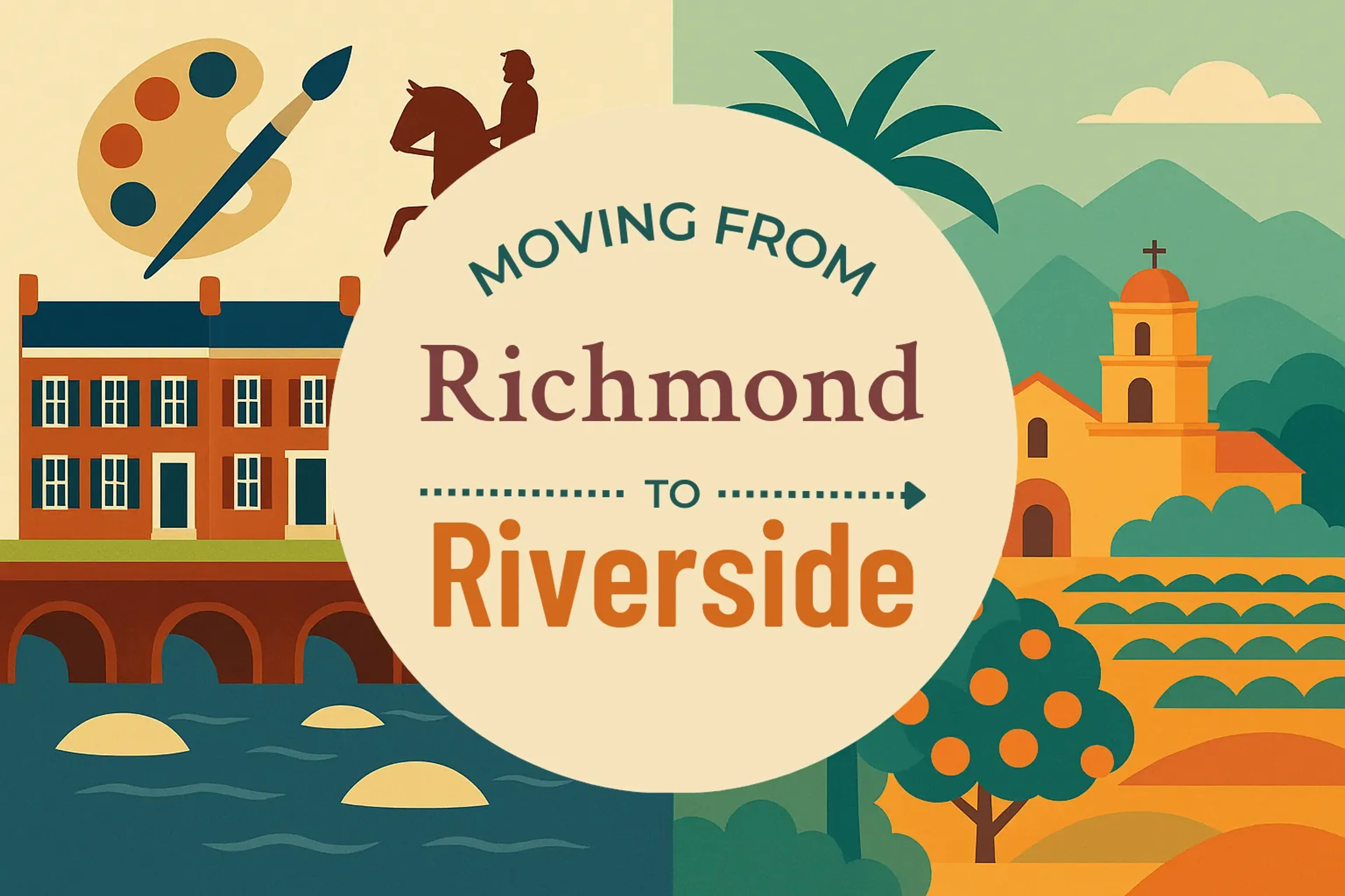 Side-by-side comparison of Richmond to Riverside moving companies
