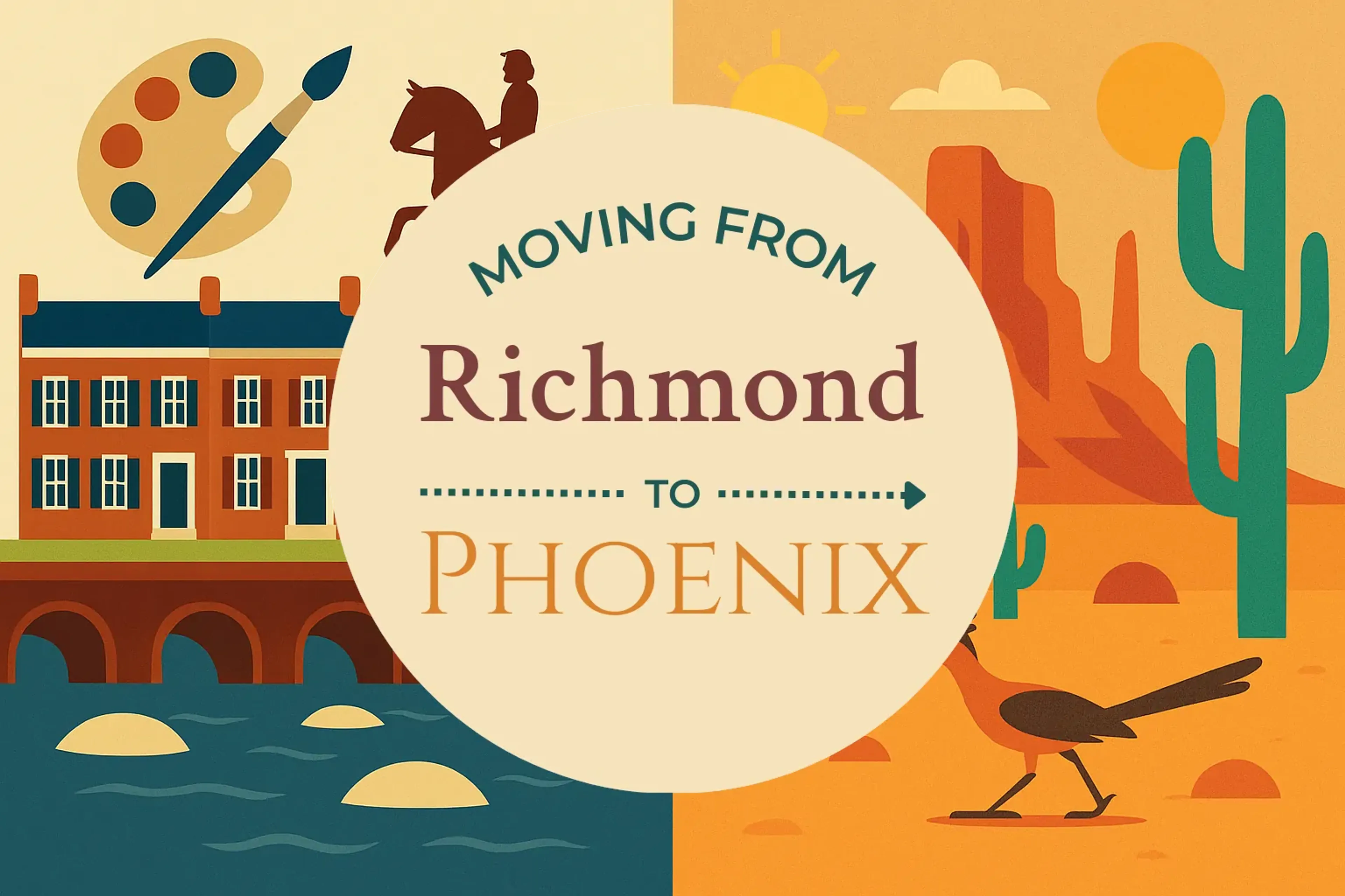 Side-by-side comparison of Richmond to Phoenix moving companies