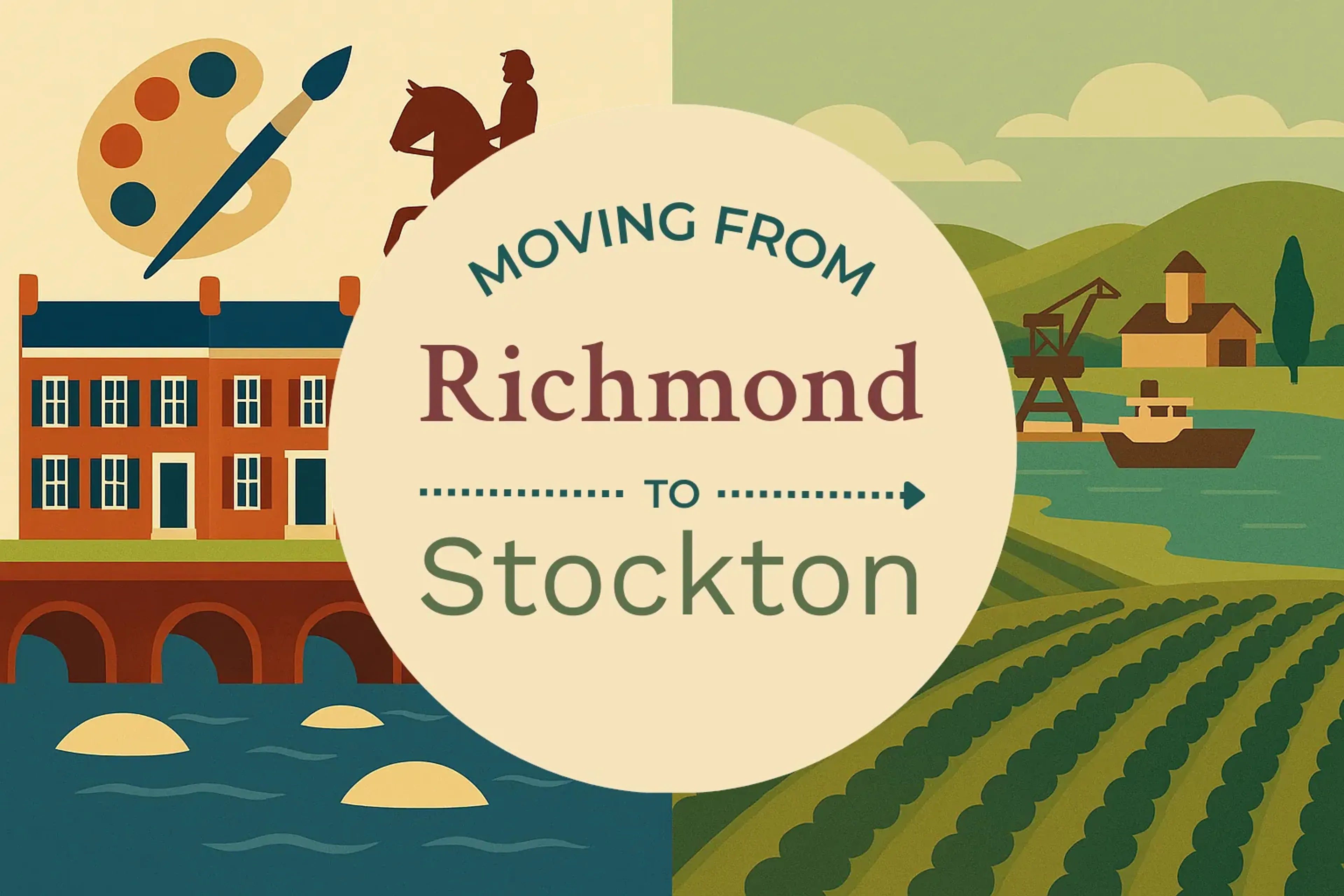 Side-by-side comparison of Richmond to Stockton moving companies