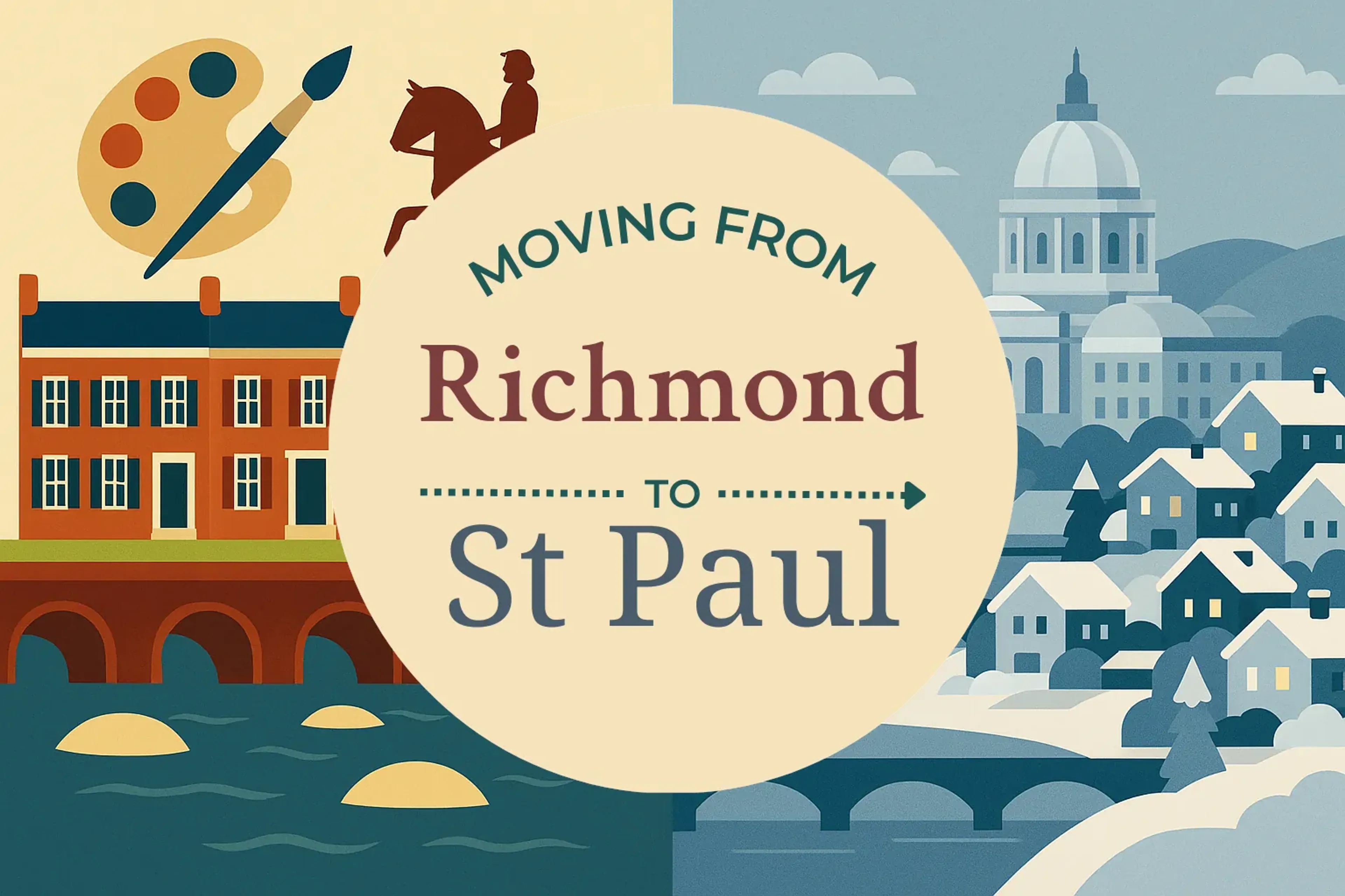 Side-by-side comparison of Richmond to St. Paul moving companies