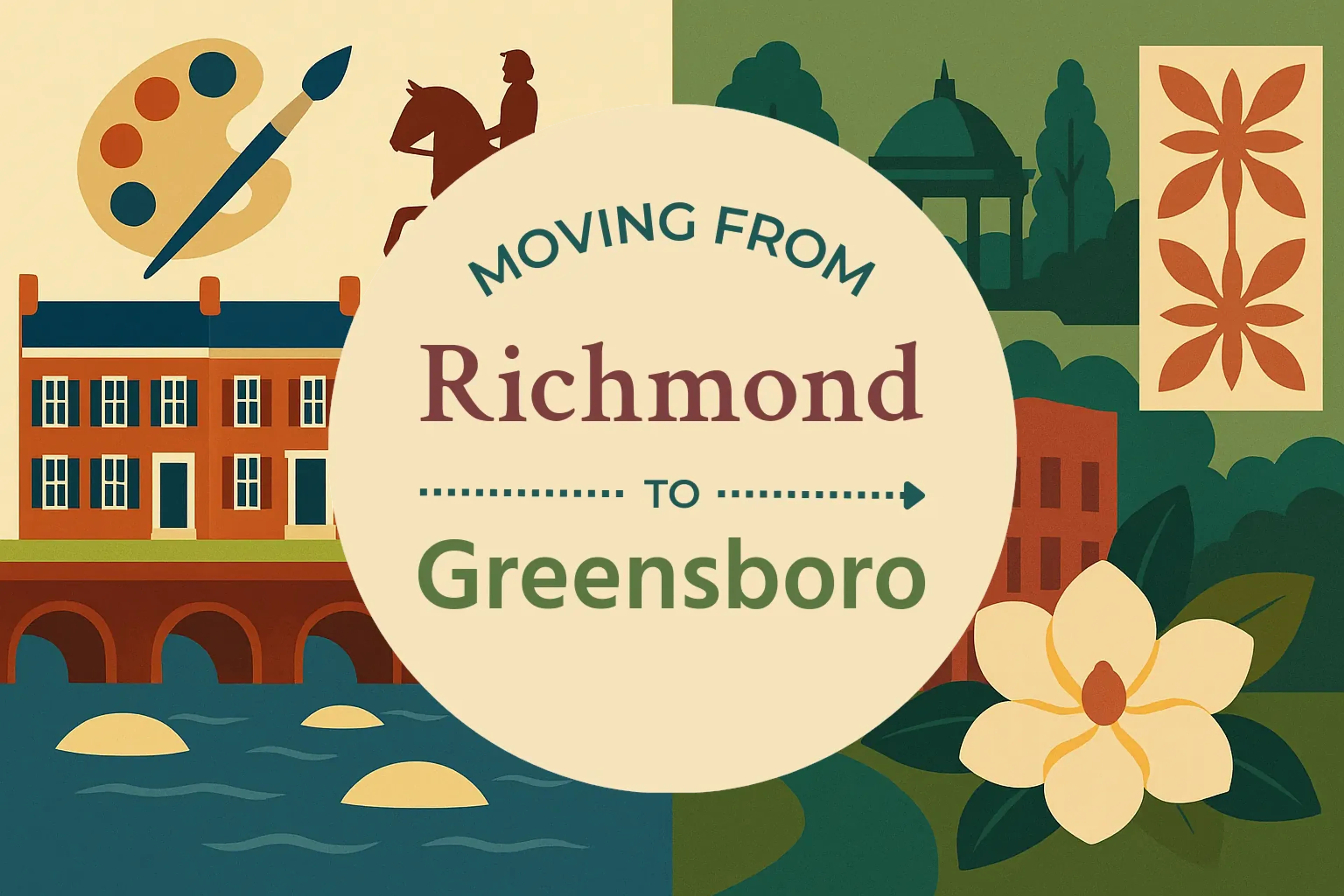 Side-by-side comparison of Richmond to Greensboro moving companies