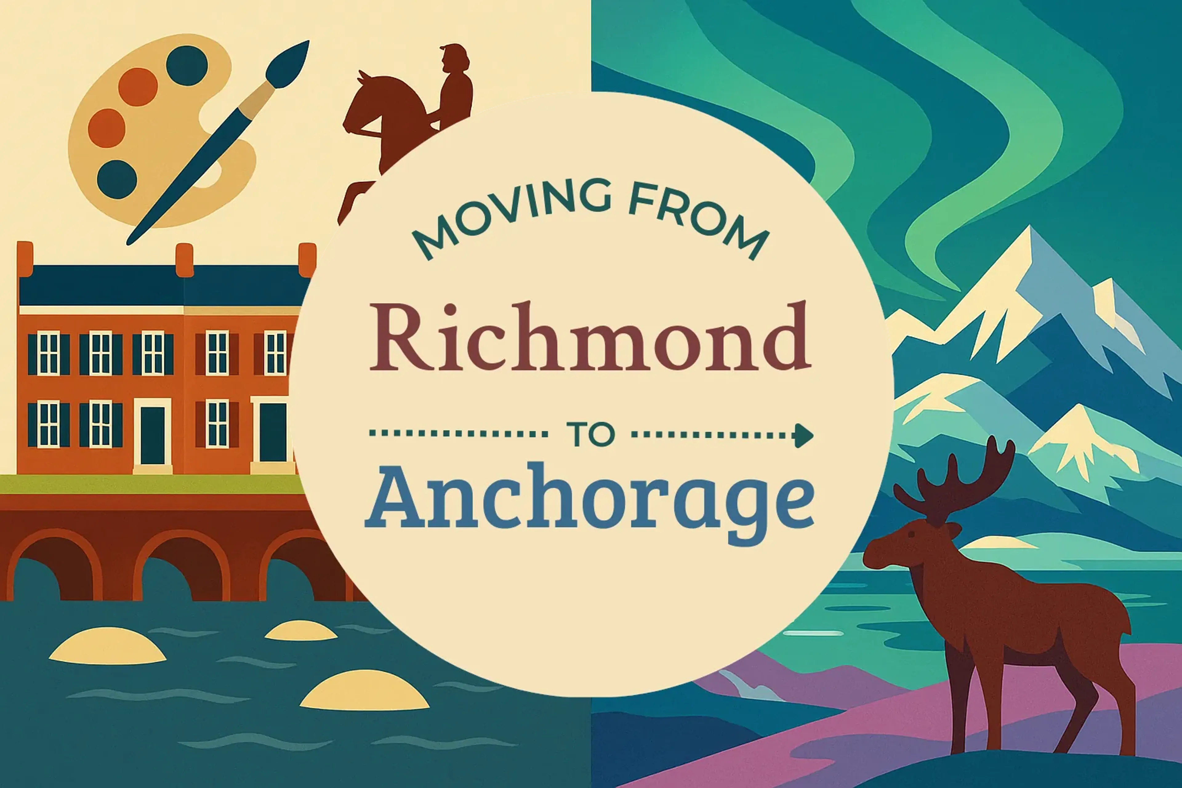 Side-by-side comparison of Richmond to Anchorage moving companies