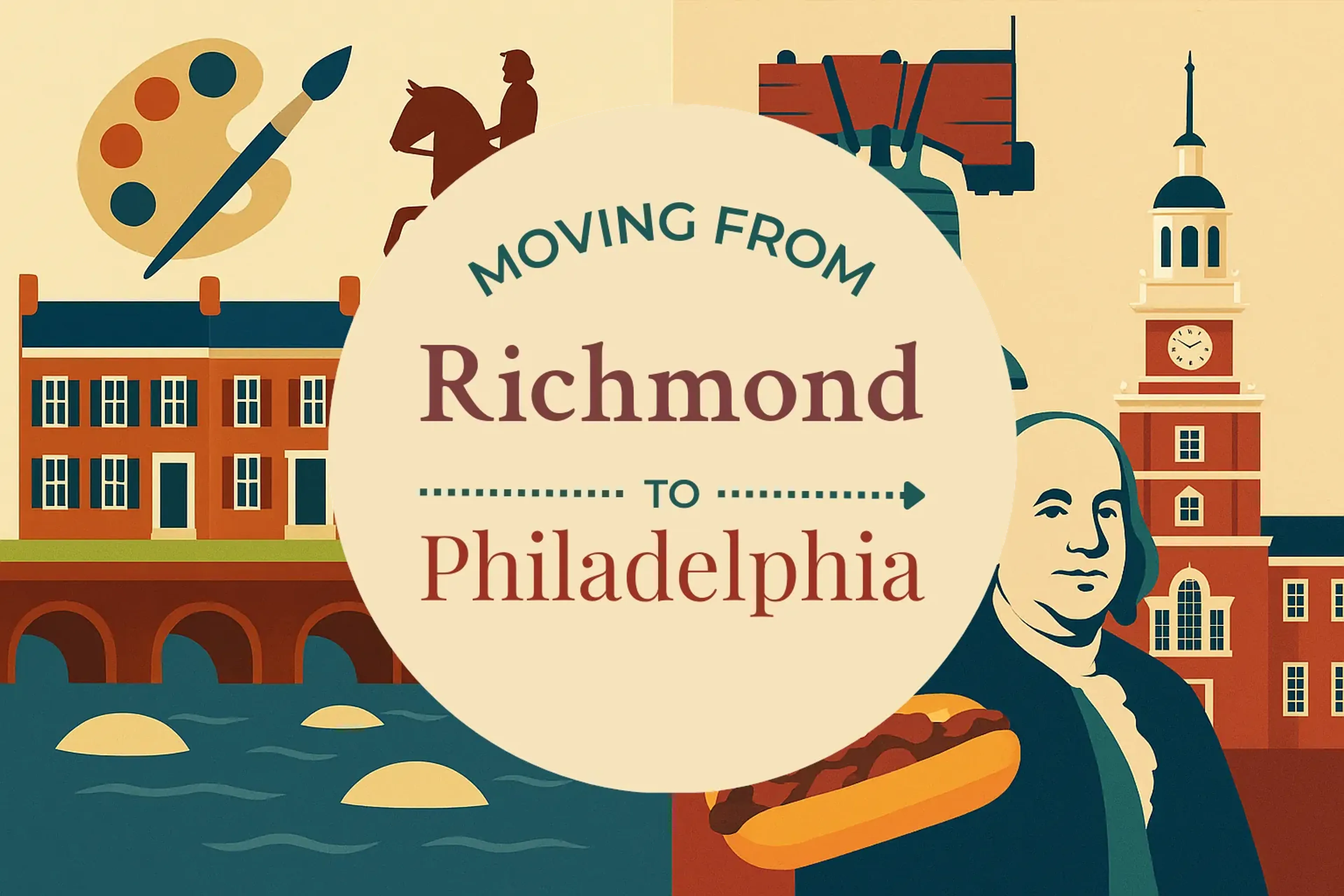 Side-by-side comparison of Richmond to Philadelphia moving companies