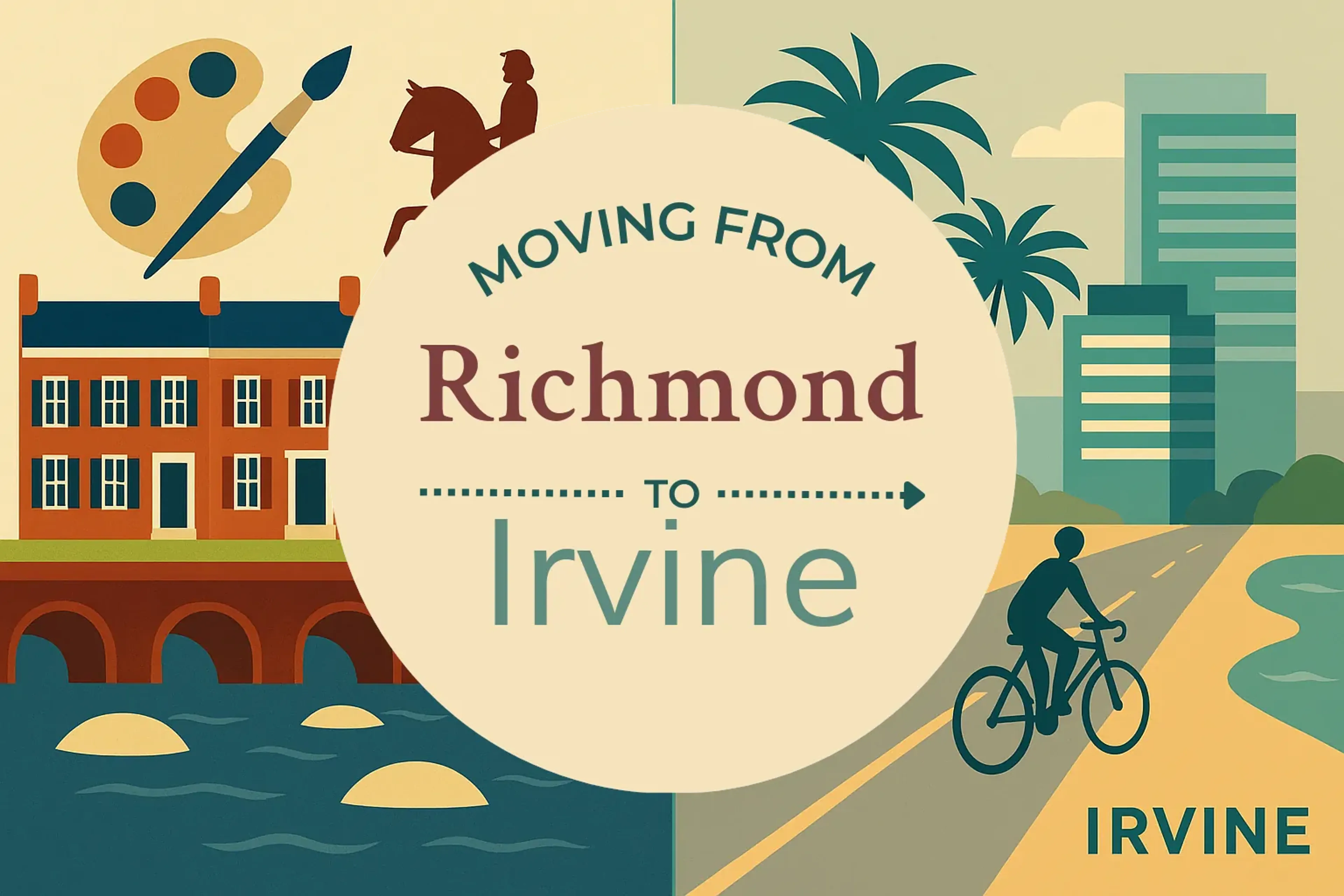 Side-by-side comparison of Richmond to Irvine moving companies