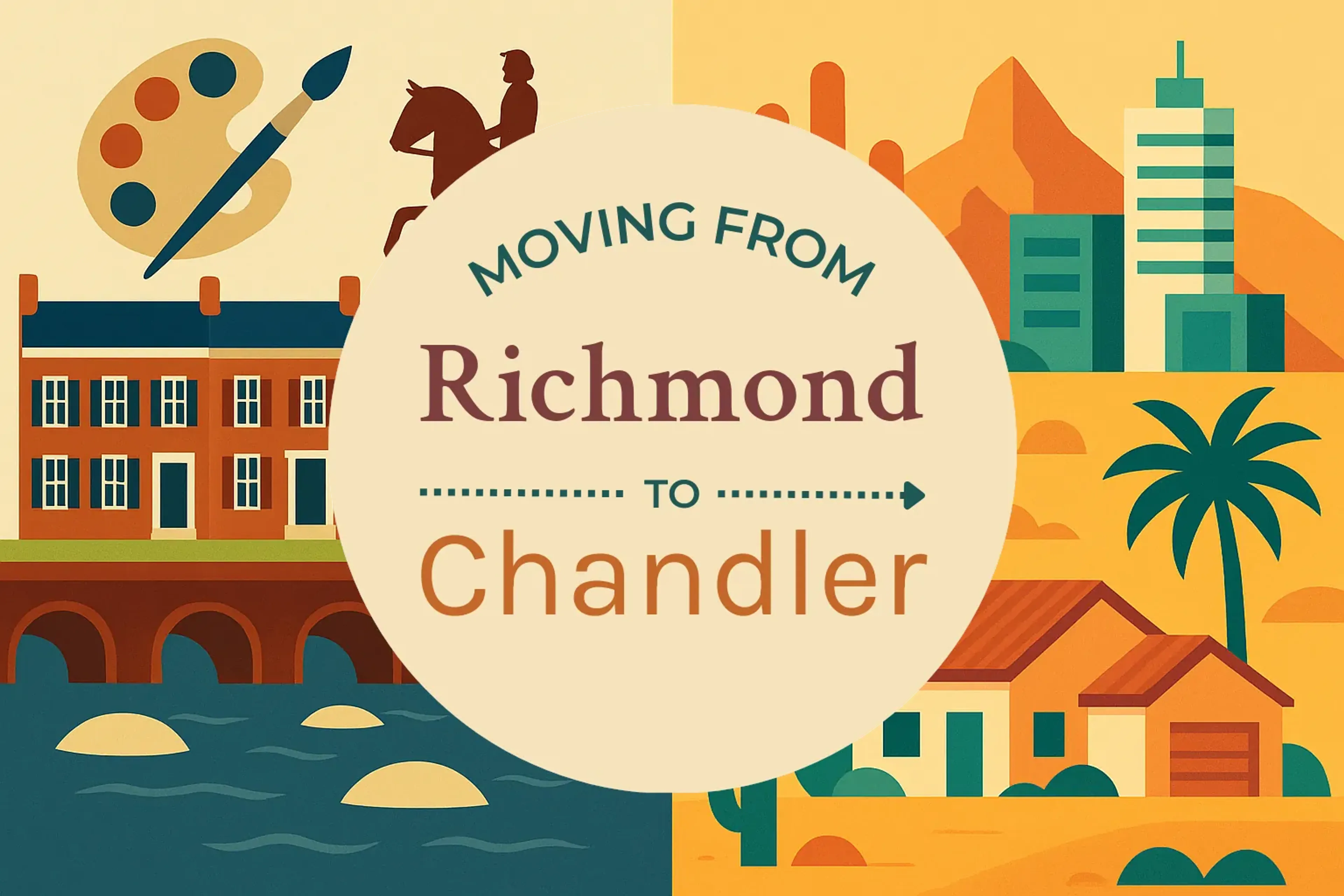 Side-by-side comparison of Richmond to Chandler moving companies