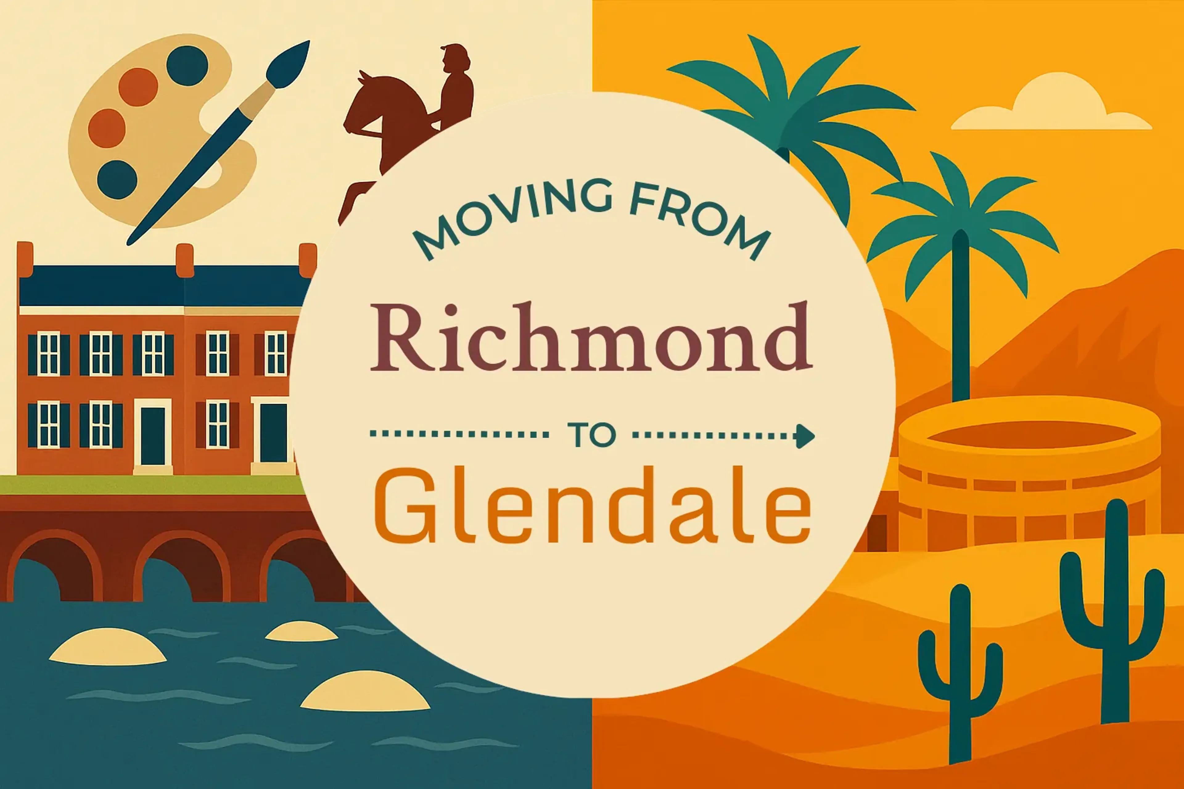 Side-by-side comparison of Richmond to Glendale moving companies