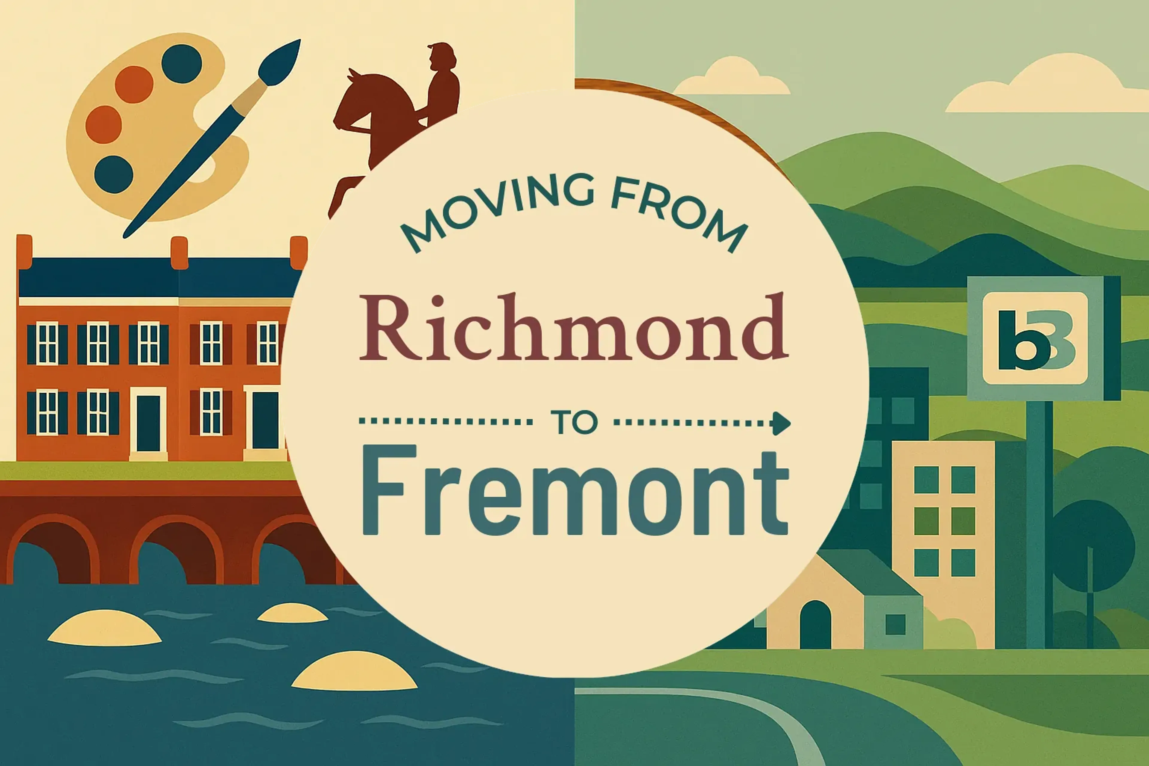Side-by-side comparison of Richmond to Fremont moving companies