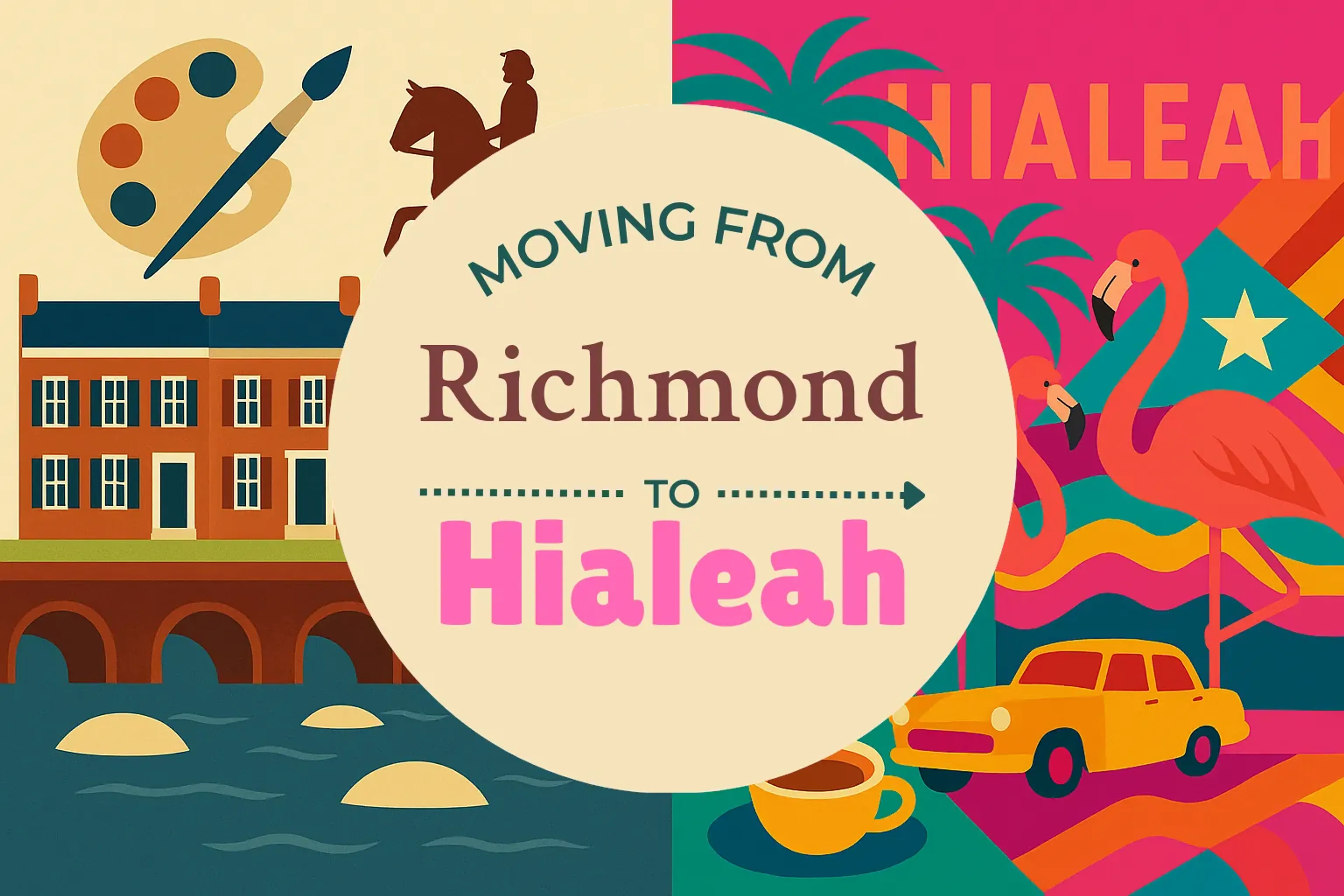 Side-by-side comparison of Richmond to Hialeah moving companies