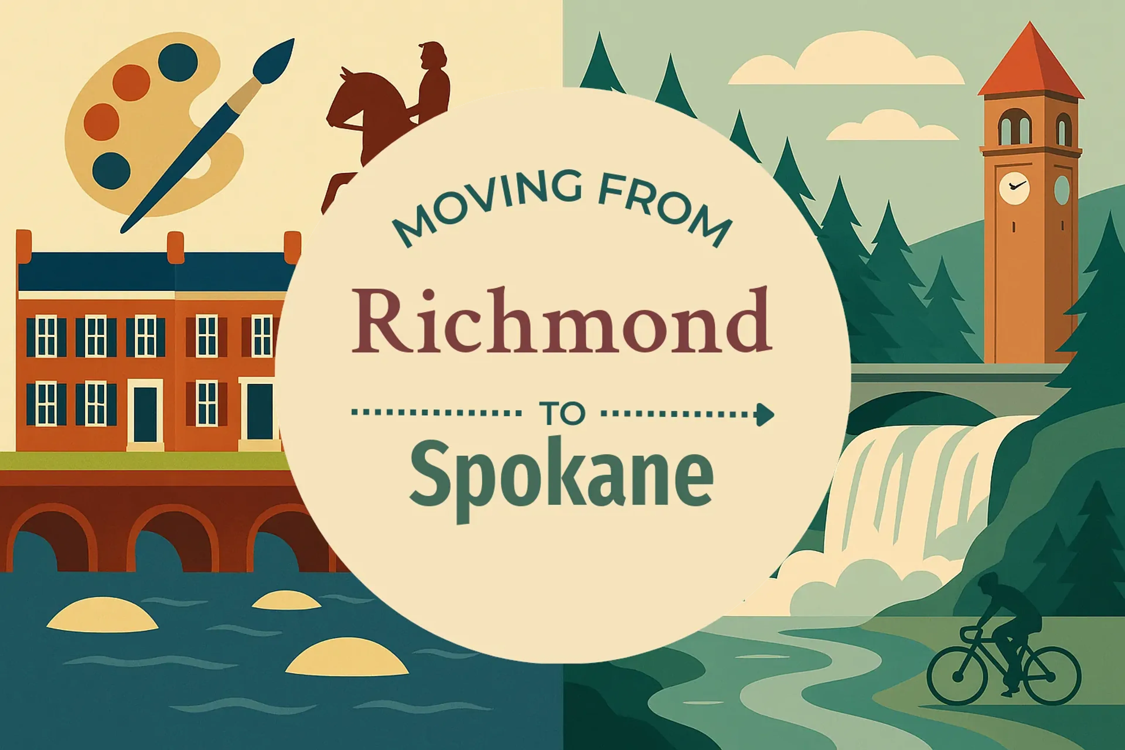 Side-by-side comparison of Richmond to Spokane moving companies